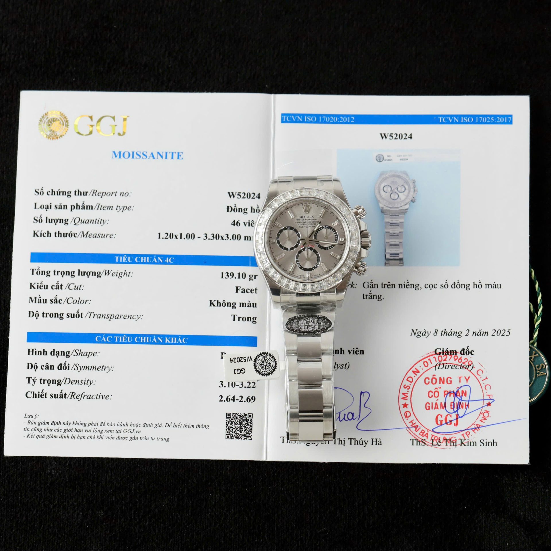 Rolex Daytona 126500 Copies Watch Diamonds Moissanite Custom 40mm - Elite Watch Atelier