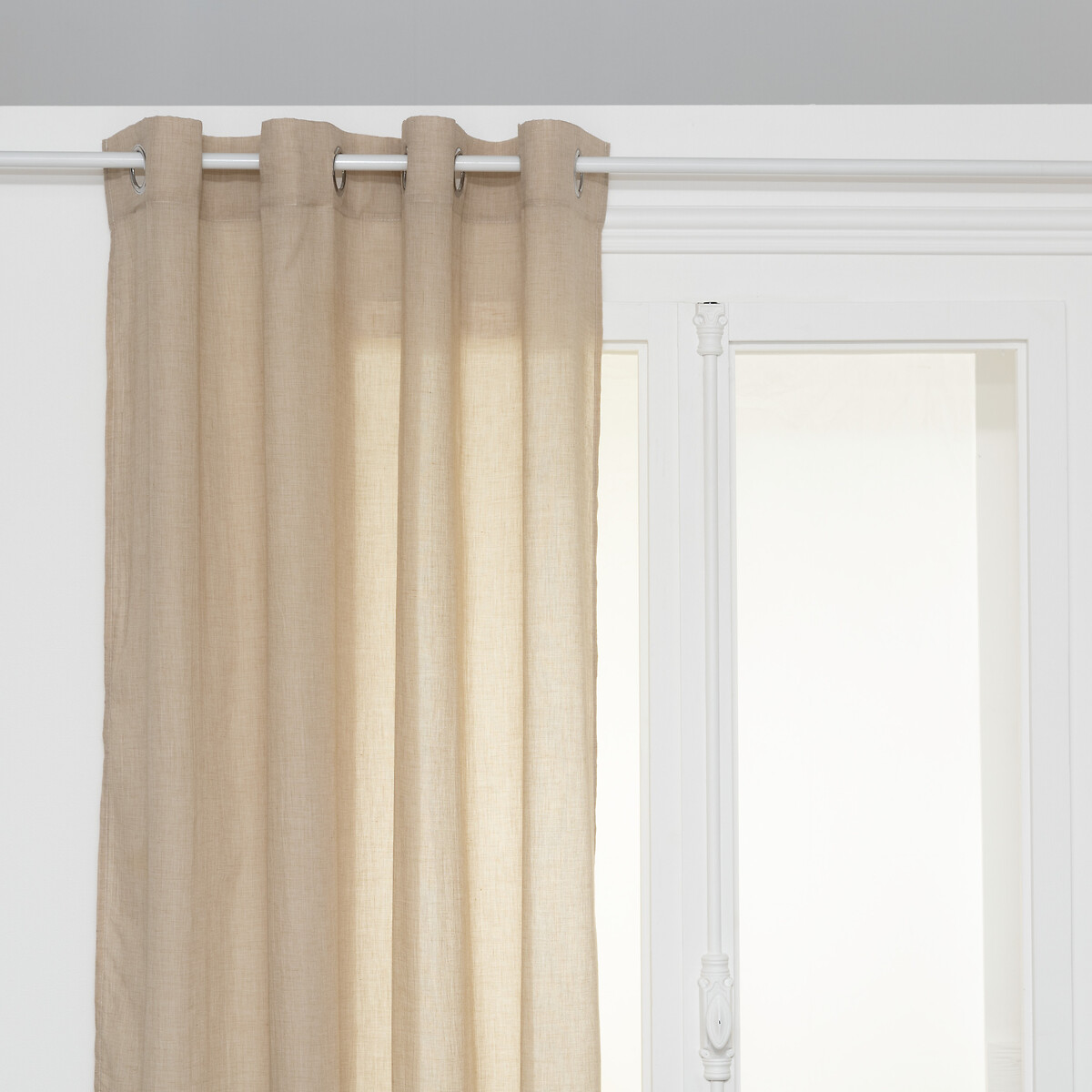 Sheer Curtain "Paxta" Beige, 135x240 cm