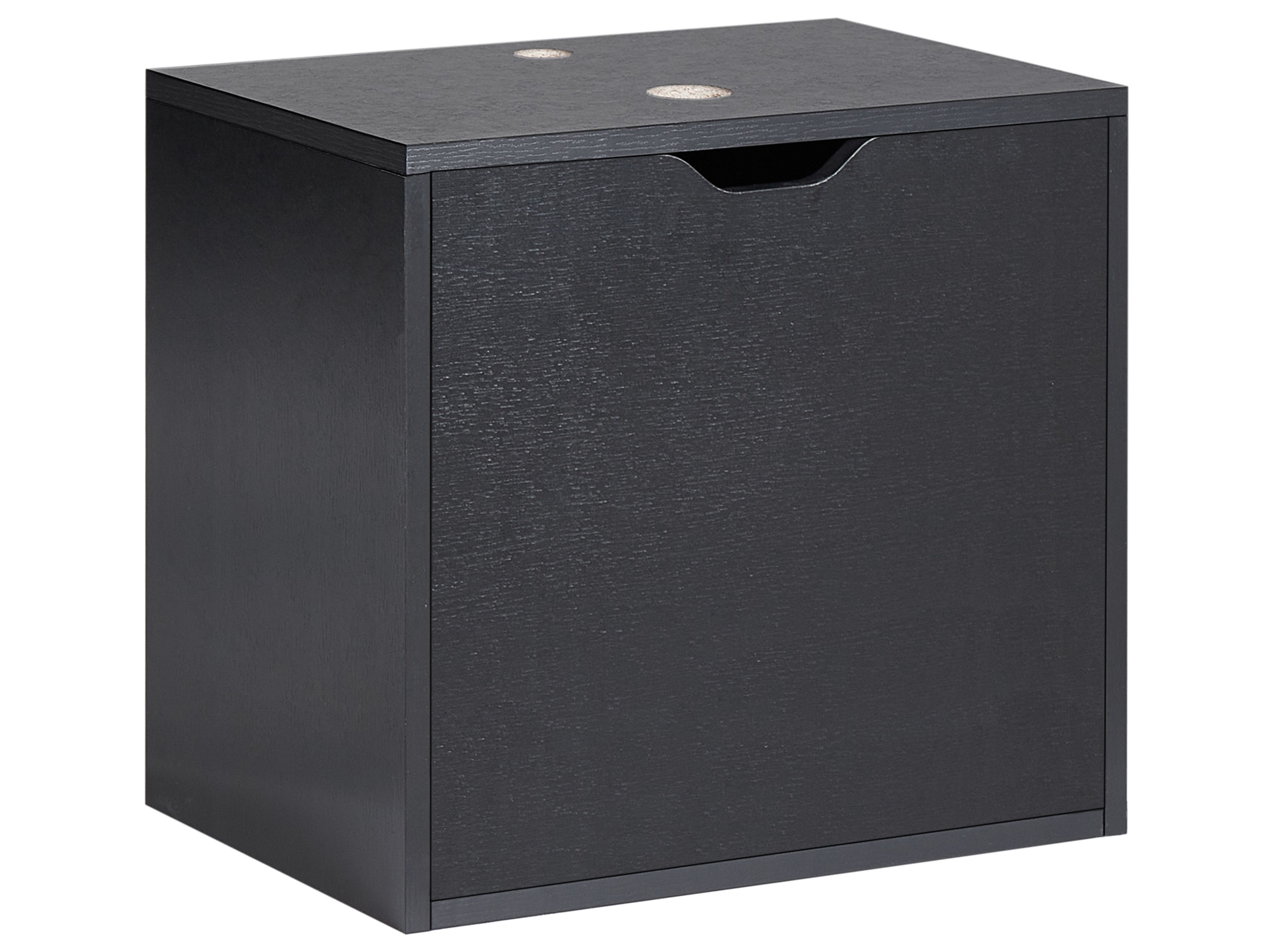 Wall Mounted Vanity Unit SUZANO 45 cm Black