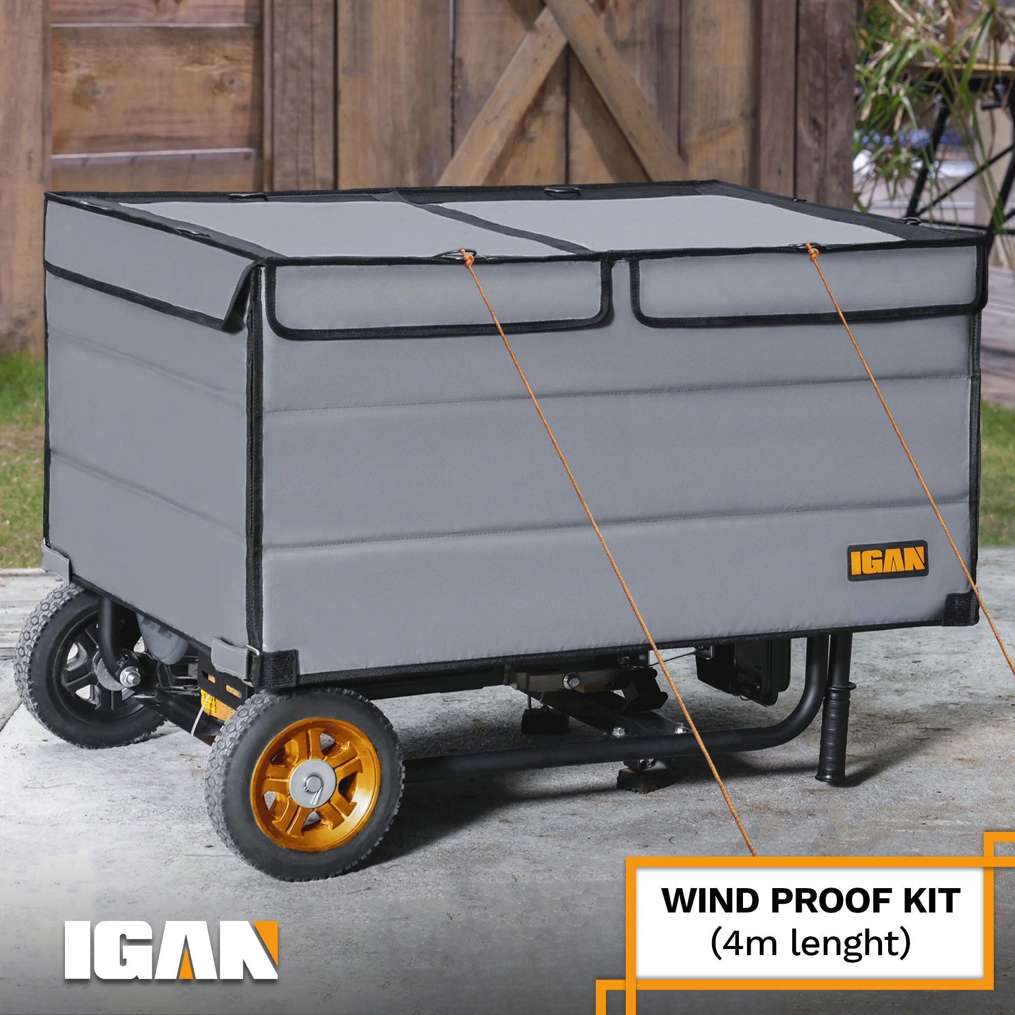 IGAN Generator Tent Waterproof Portable Cover for 3500�C12000 Watt 9,2 lb. Black - Image 17