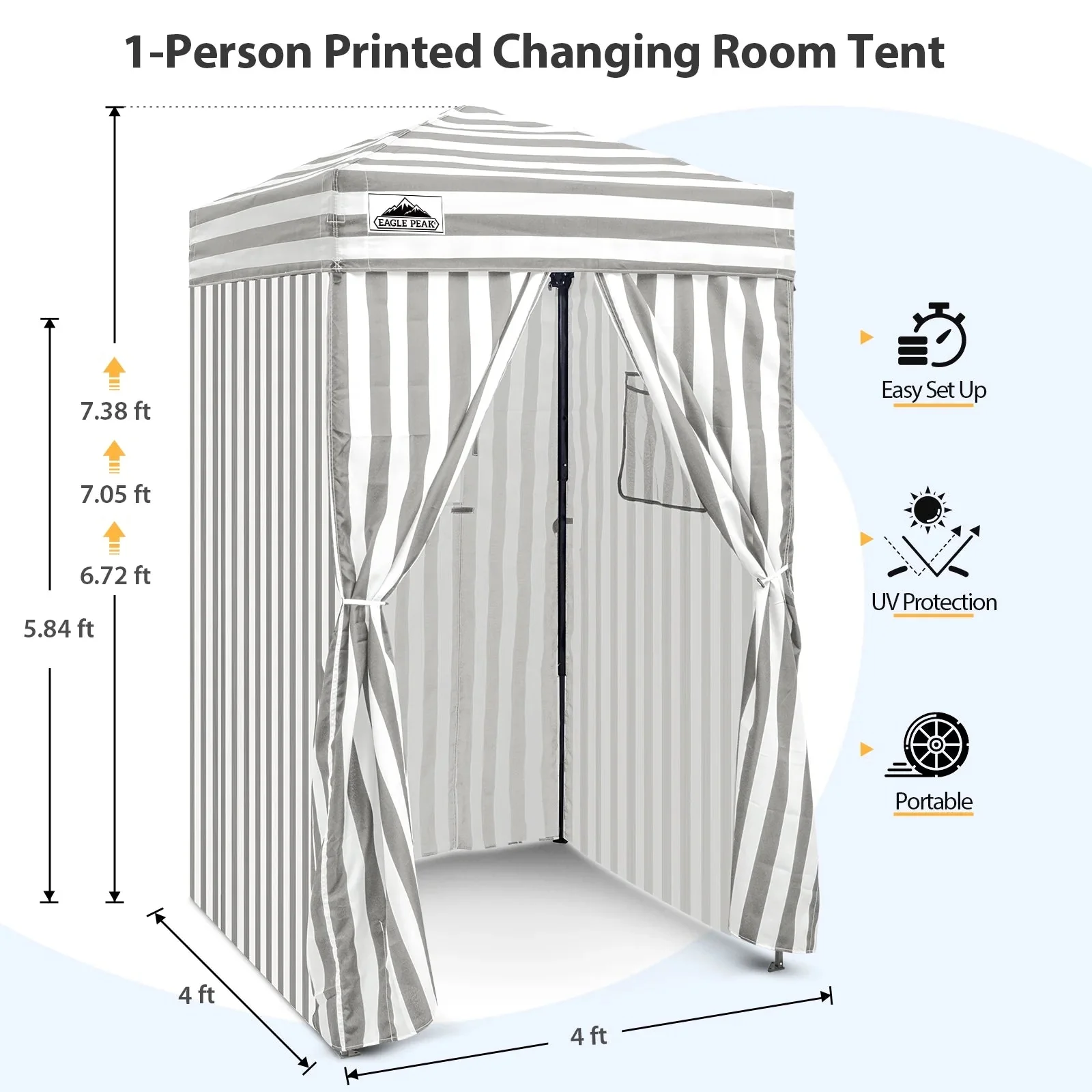 EAGLE PEAK Ultra Compact 4 ft x 4 ft Pop-Up Changing Room Canopy - Flex - Image 42 EAGLE PEAK Ultra Compact 4 ft x 4 ft Pop-Up Changing Room Canopy - Flex - Image 42