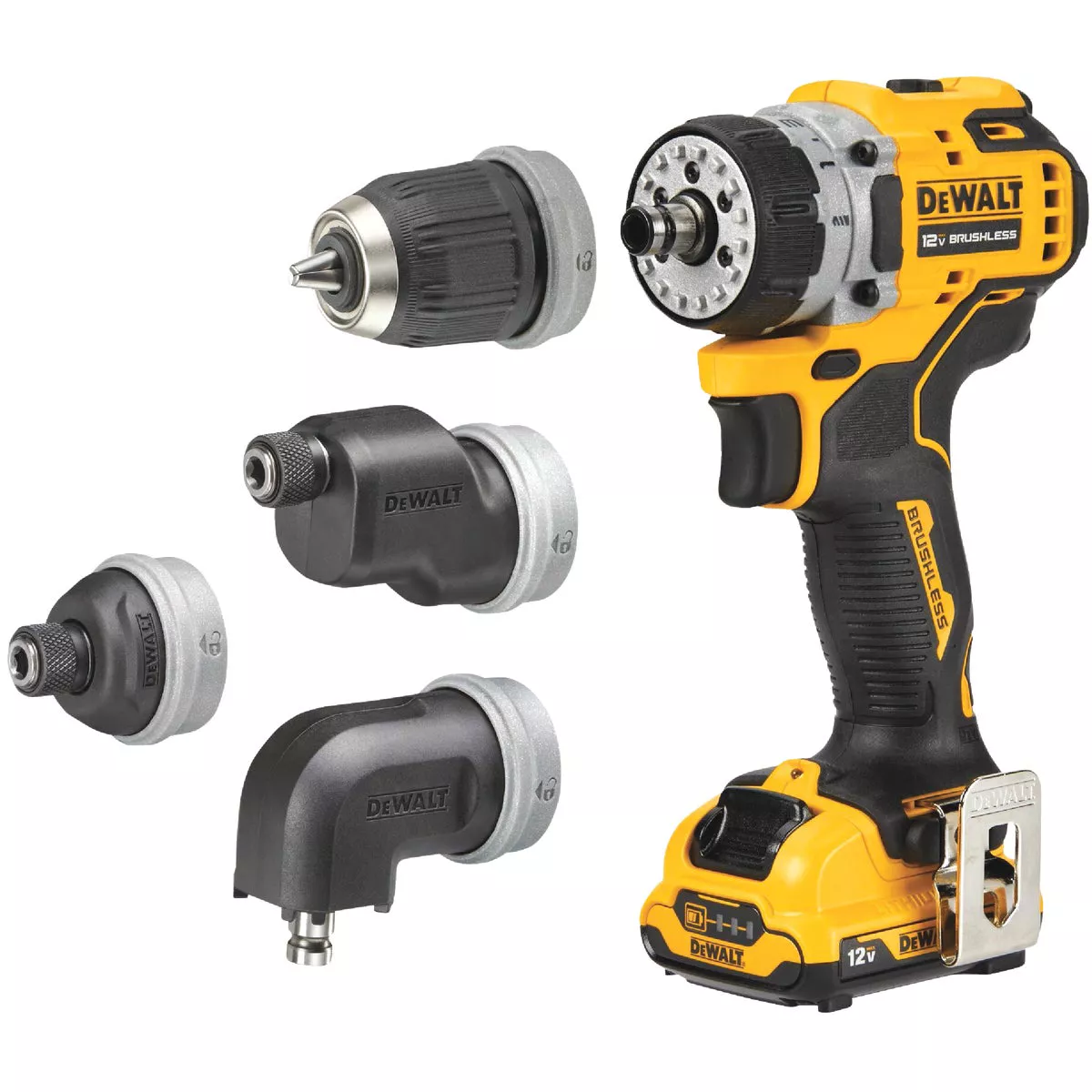DEWALT XTREME 12V MAX Brushless 3/8 In. 5-In-1 Cordless Drill/Driver Kit with 2.0 Ah Battery & Charger