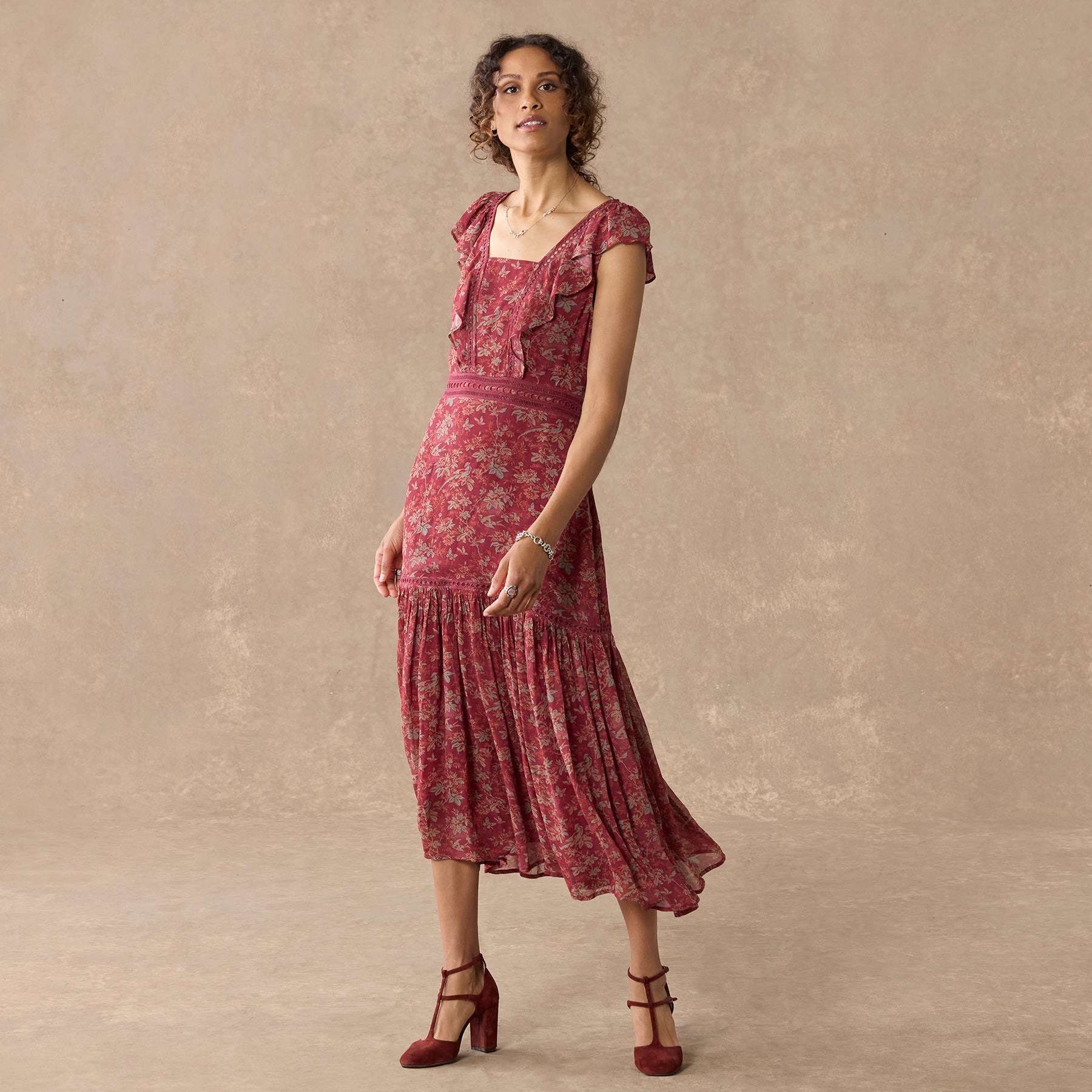 Harvest Florals Dress, Petite | Sundance Outlet - Sundance Clothing