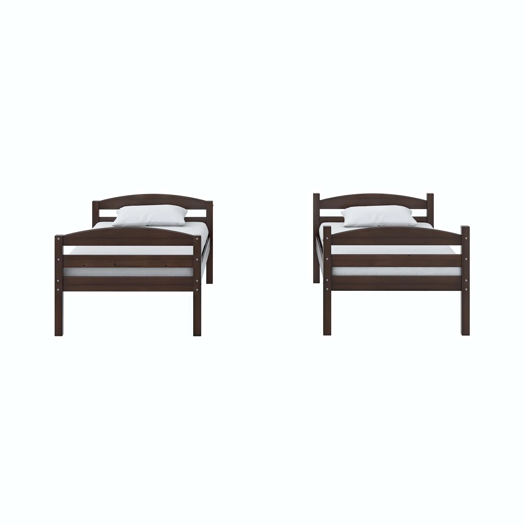 Better Homes & Gardens Leighton Solid Wood Twin-over-Twin Convertible Bunk Bed, Vanilla - Image 35