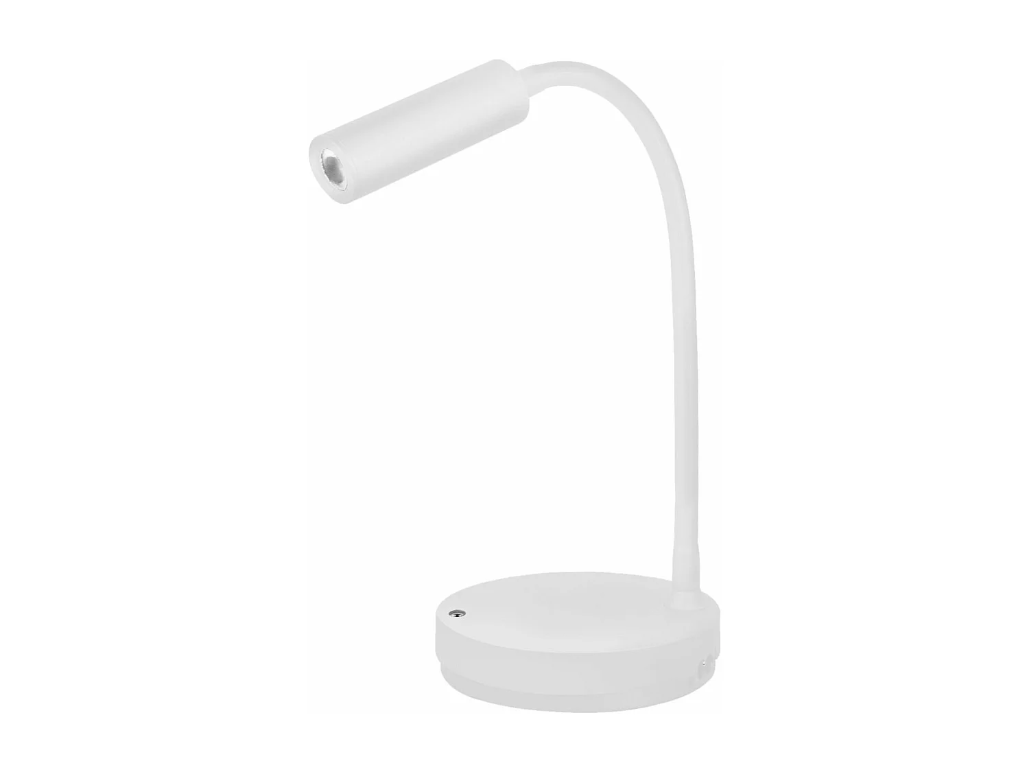 Lampe LED Stem Beneito Faure 5W, lumière chaude, tête orientable, sans fil, idéale bureau, lecture ou chevet blanc