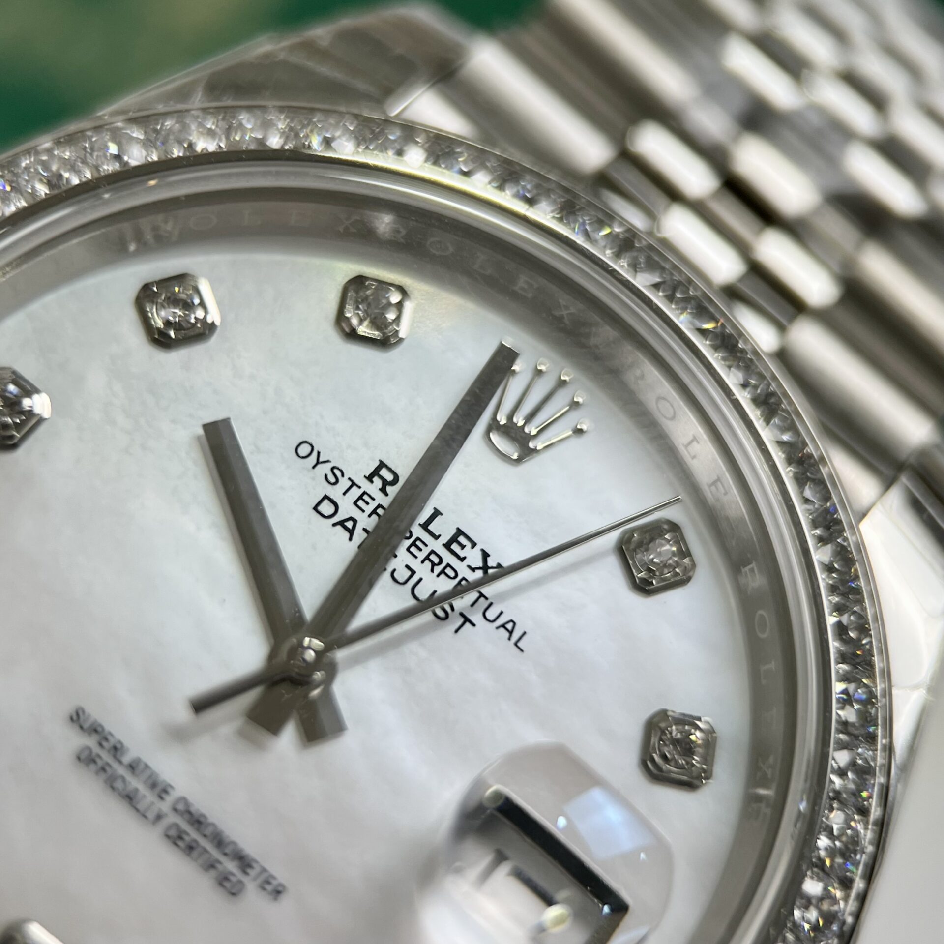 Rolex Replica 11 Watch DateJust Mother of Pearl Dial With Diamonds Bezel EW Factory 36-41mm - Top club