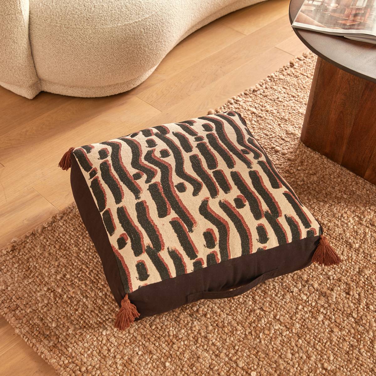 Cushion "Wonja" Black, 48x48 cm