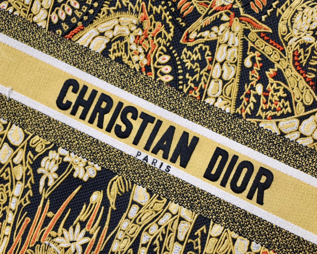 Christian Dior Large Dior Book Tote Yellow Multicolor, For Women, Women’s Handbags 16.5in/42cm CD1:1High-quality replica
