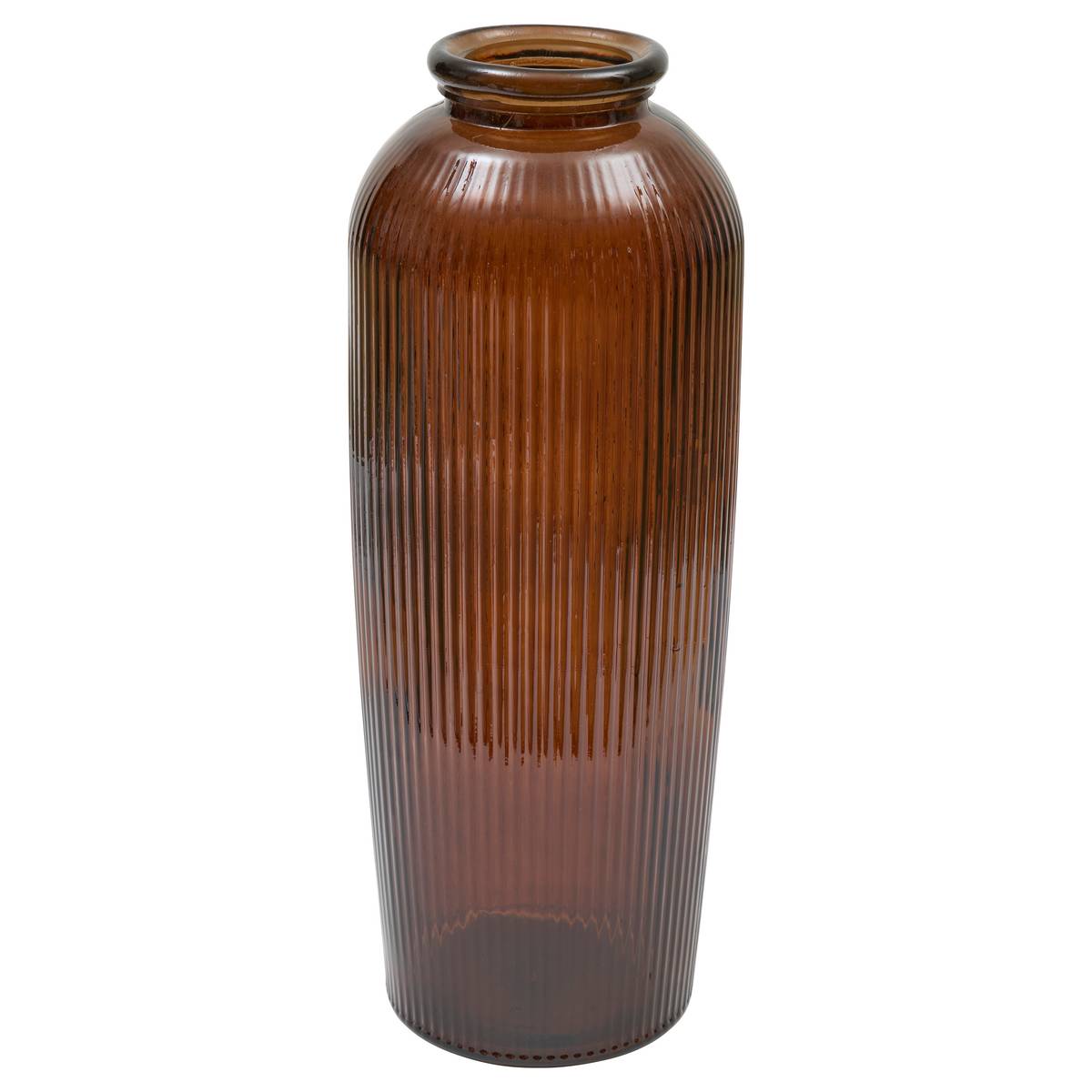 Vase "Luz" Amber, H.72 cm