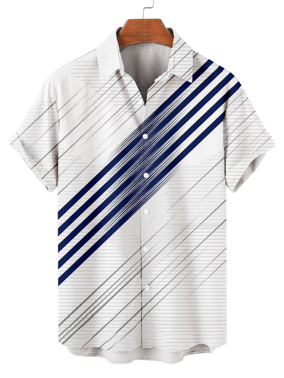 Suitmens Men's Hawaiian Bowling Print Shirt Three-Piece Set 051