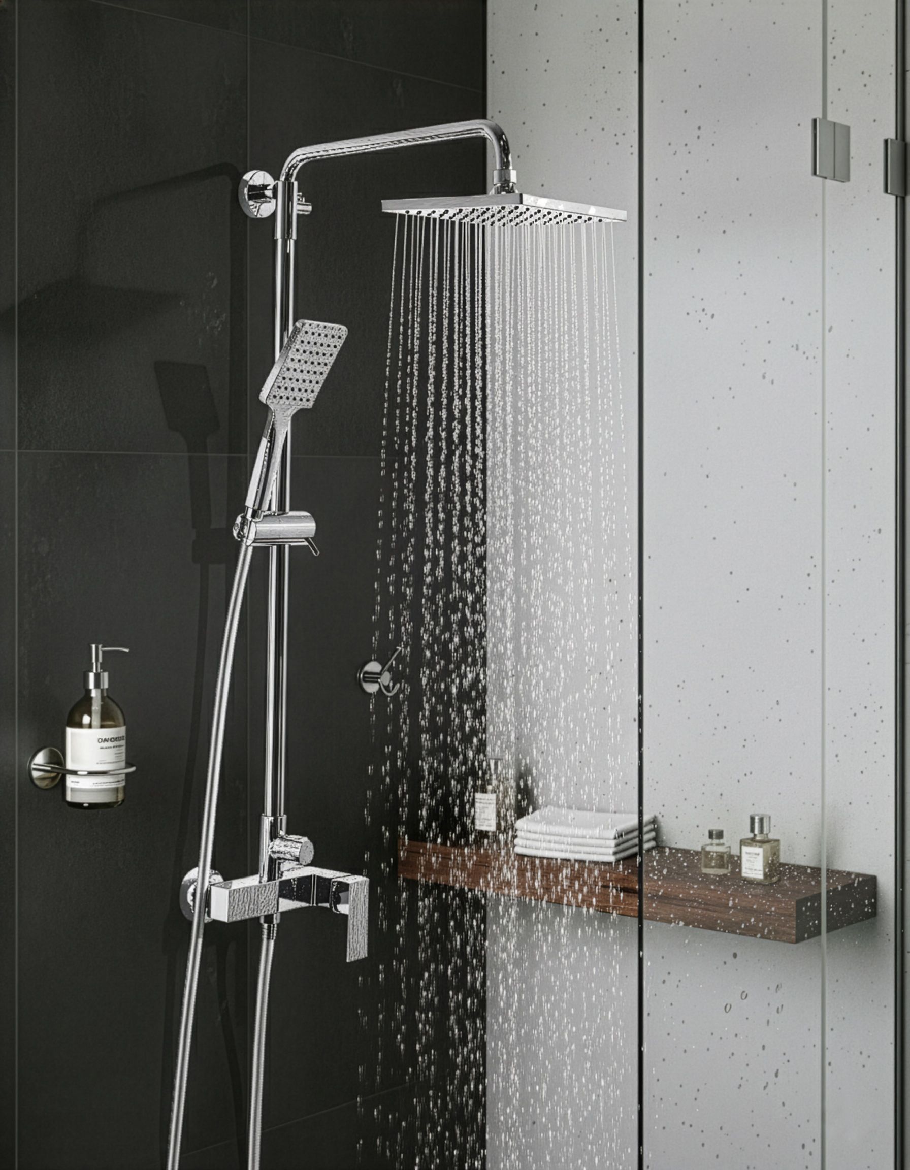 Mixer Shower Set with Rainshower CATAGENA Silver