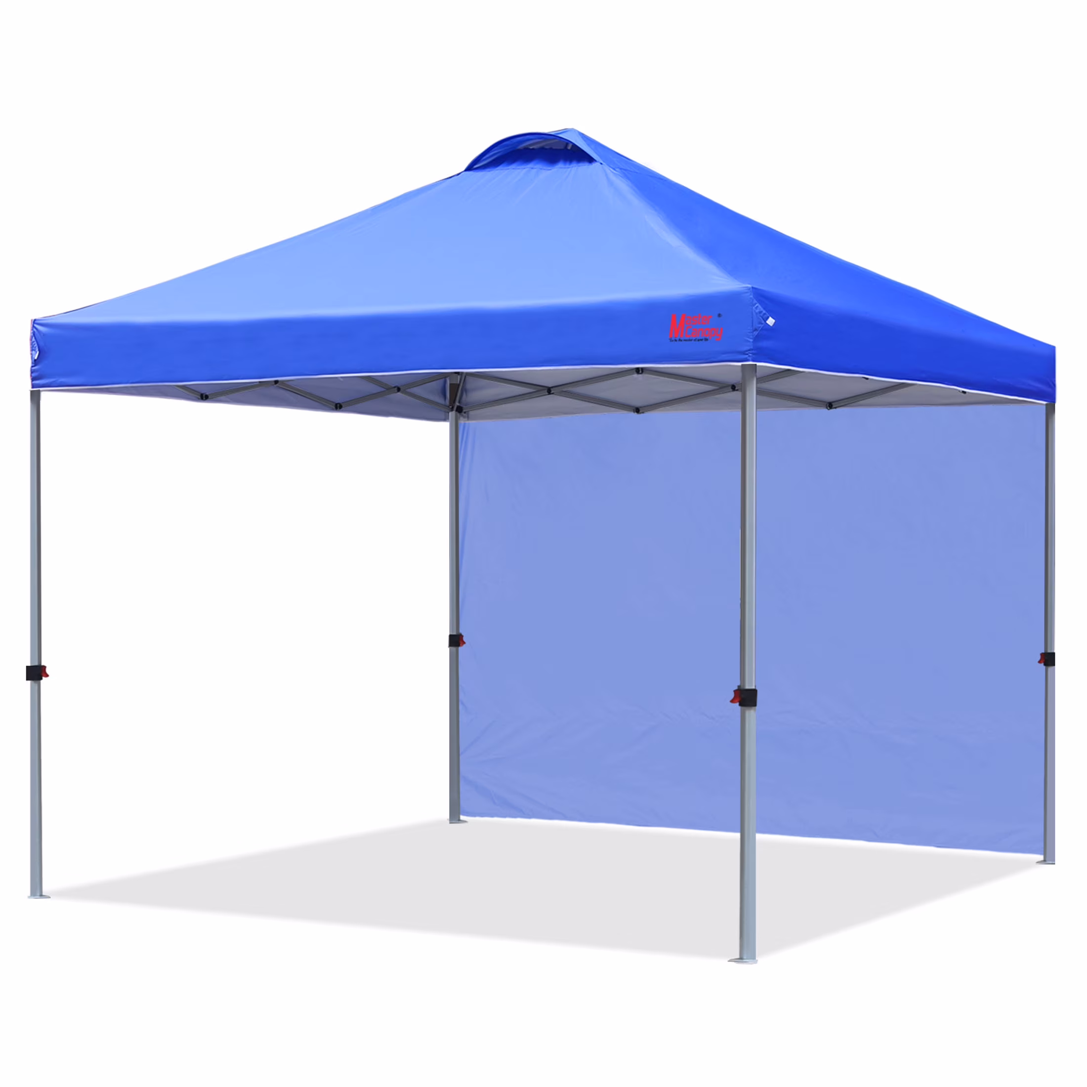 MASTERCANOPY 10' x 10' Easy Pop-up Canopy Tent Outdoor Shade Shelter with 1 Sidewall, White - Image 3