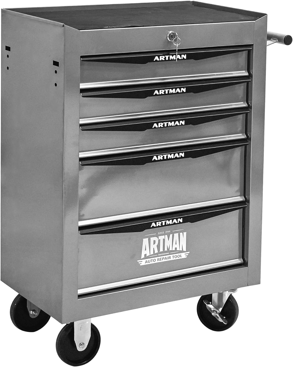 5 Drawer Rolling Tool Cart on Wheels, Multifunctional Mobile Metal Tool Chest, Drawers Rolling Trolley Organizer Tool Box for Repair Shop,Warehouse,Garage,Workshop (5 Drawers-30.5