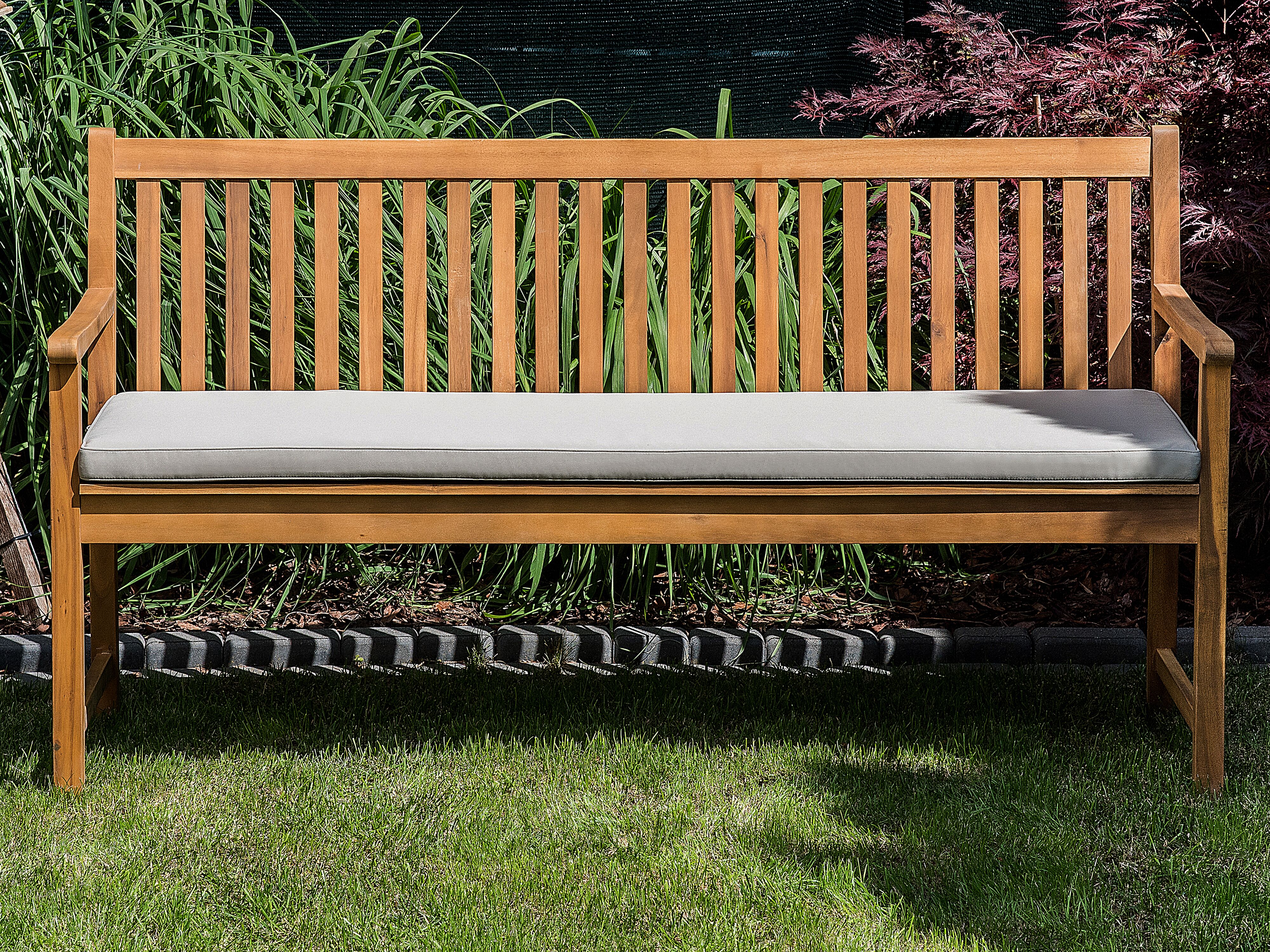 Bench Seat Pad Cushion VIVARA 152 x 54 cm Beige