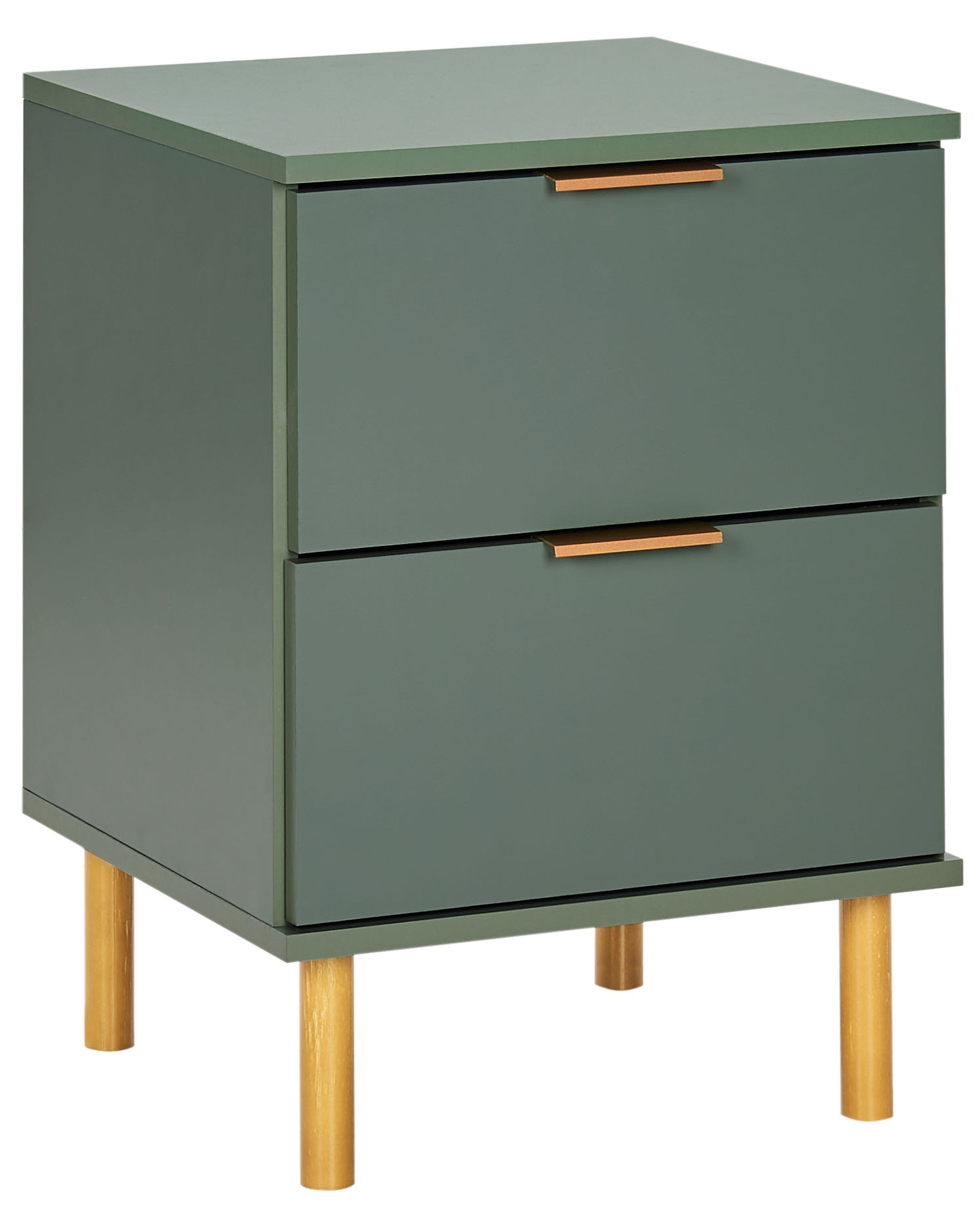 2 Drawer Bedside Table WALPOLE Green