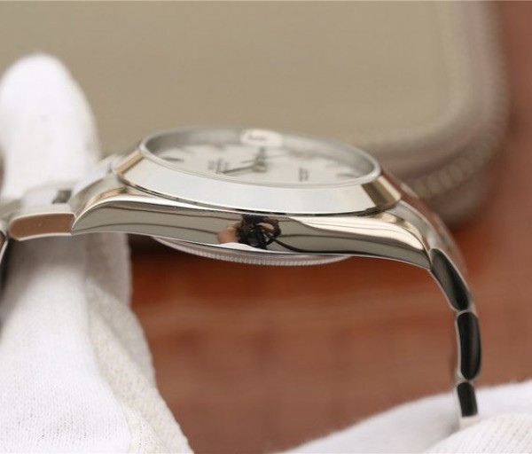 Replica Rolex DateJust 41mm 126300 Noob White Dial Roman Markers SS Bracelet A3235 - Elite Watch Atelier