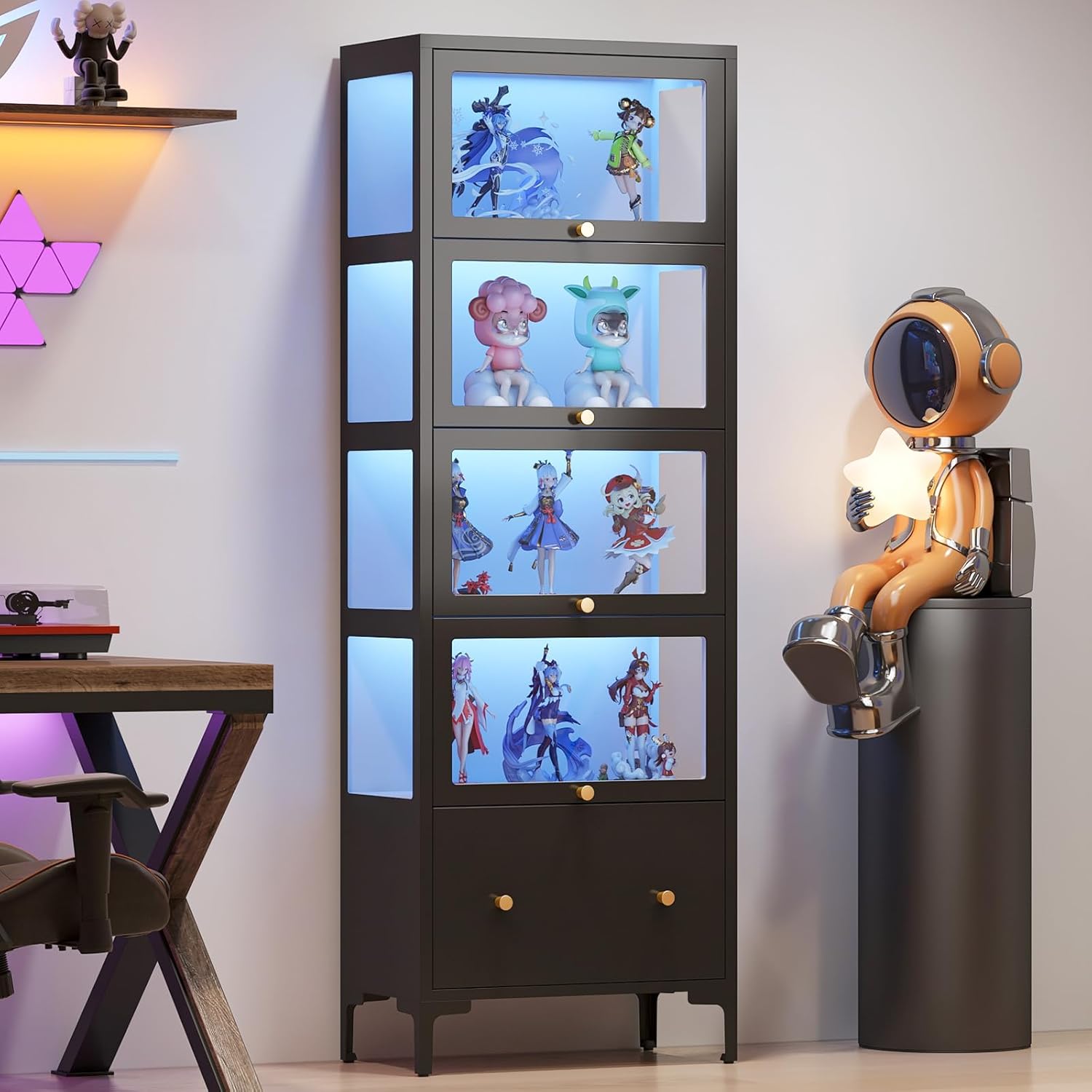 Display Cabinet with Glass Doors, 67