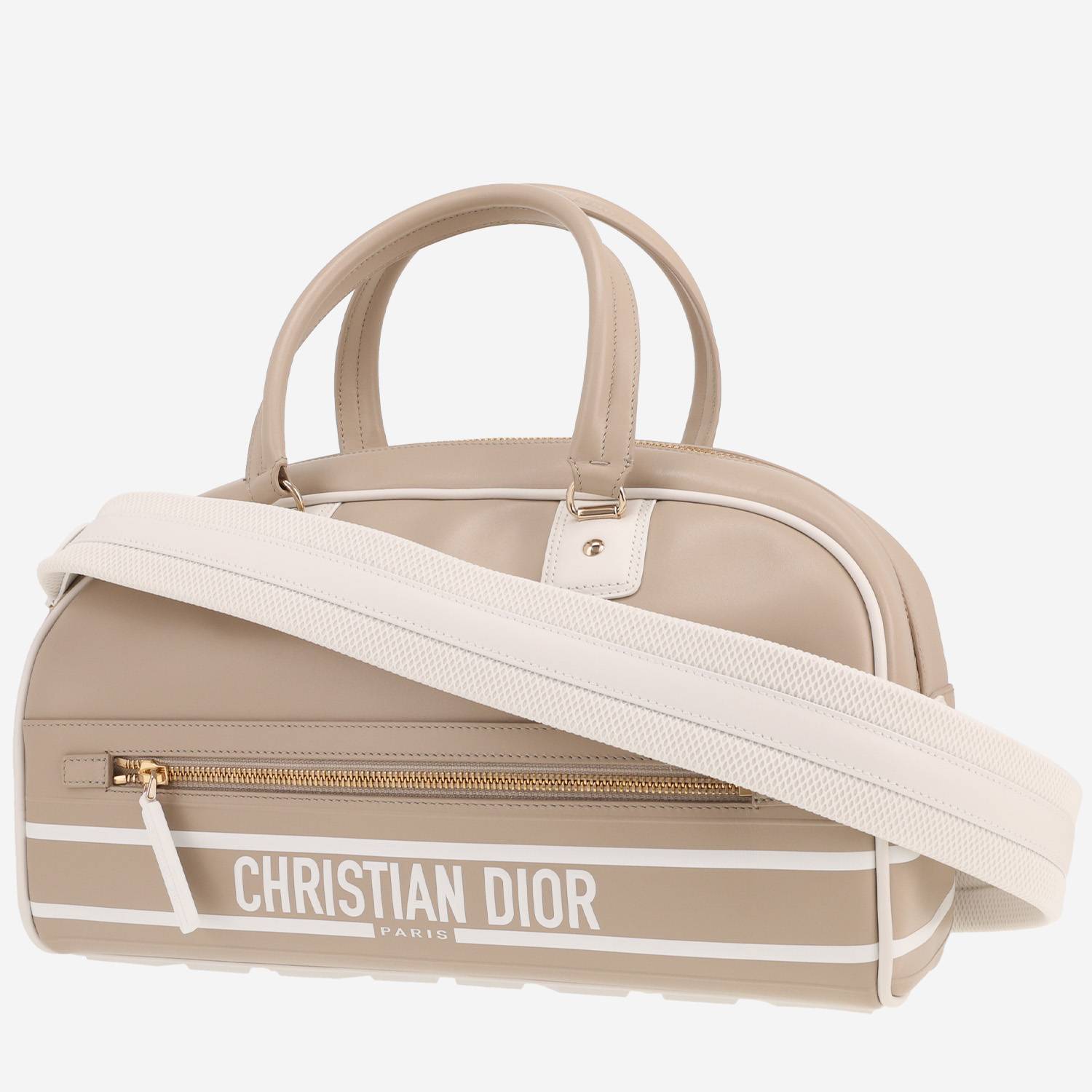 Dior Bowling handbag in beige leather1:1High-quality replica