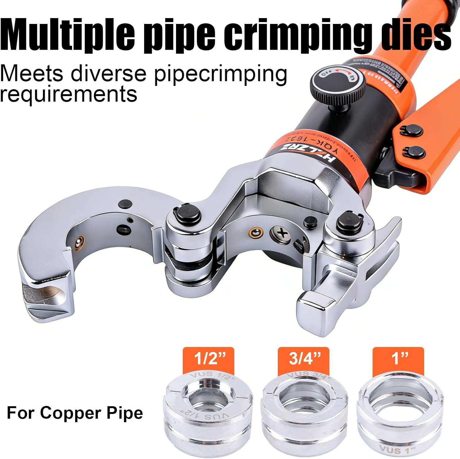 HZLZRZ Propress Tool for Copper Pipe, Hydraulic Tool Dies Jaw 1/2