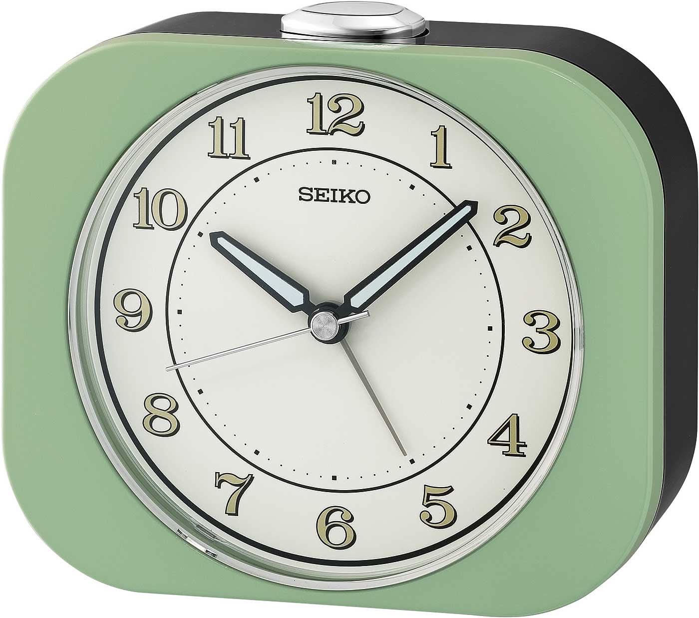 Seiko Classicer Alarm Clock 11.3 cm Plastic • Leises Uhrwerk • Weckfunktion mit Snooze