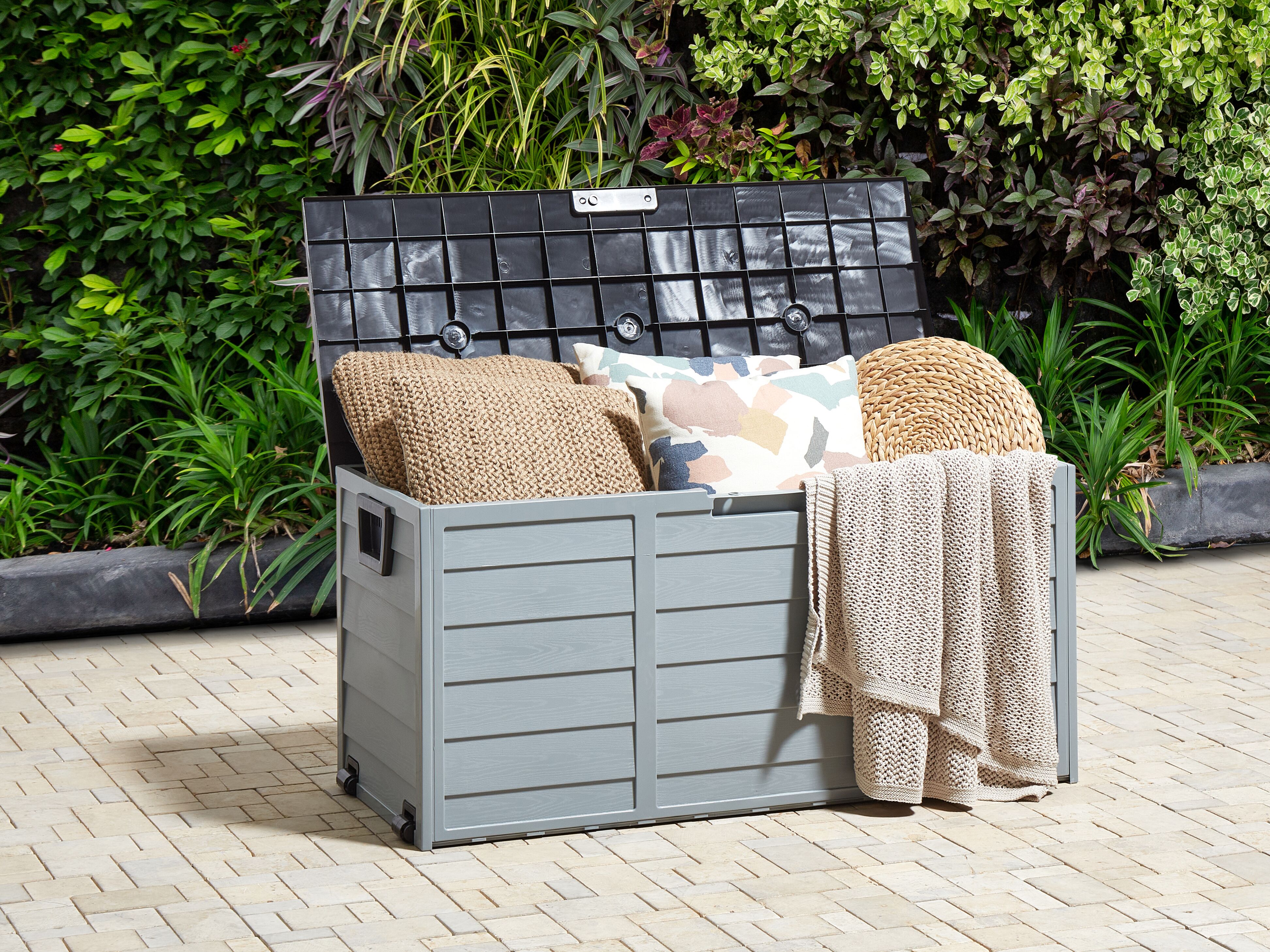 Storage Box LOCARNO 112 cm 50 cm Black