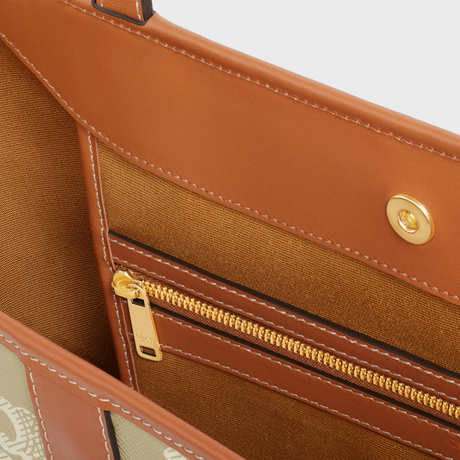 Replicate MEDIUM CABAS IN TRIOMPHE CANVAS AND CALFSKIN GREGE(1:1 replica)1:1High-quality replica