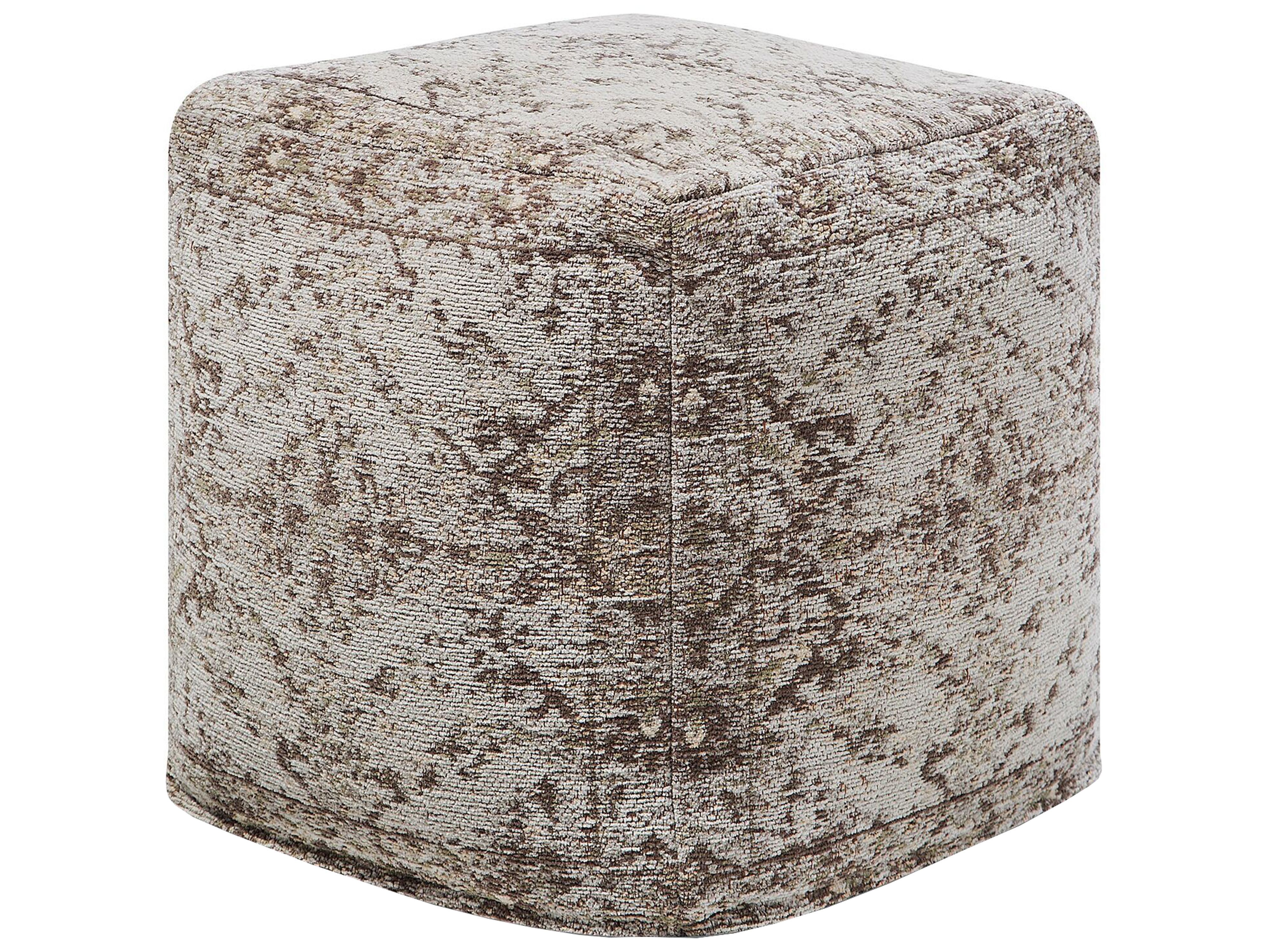 Pouffe MEERUT Cotton Taupe