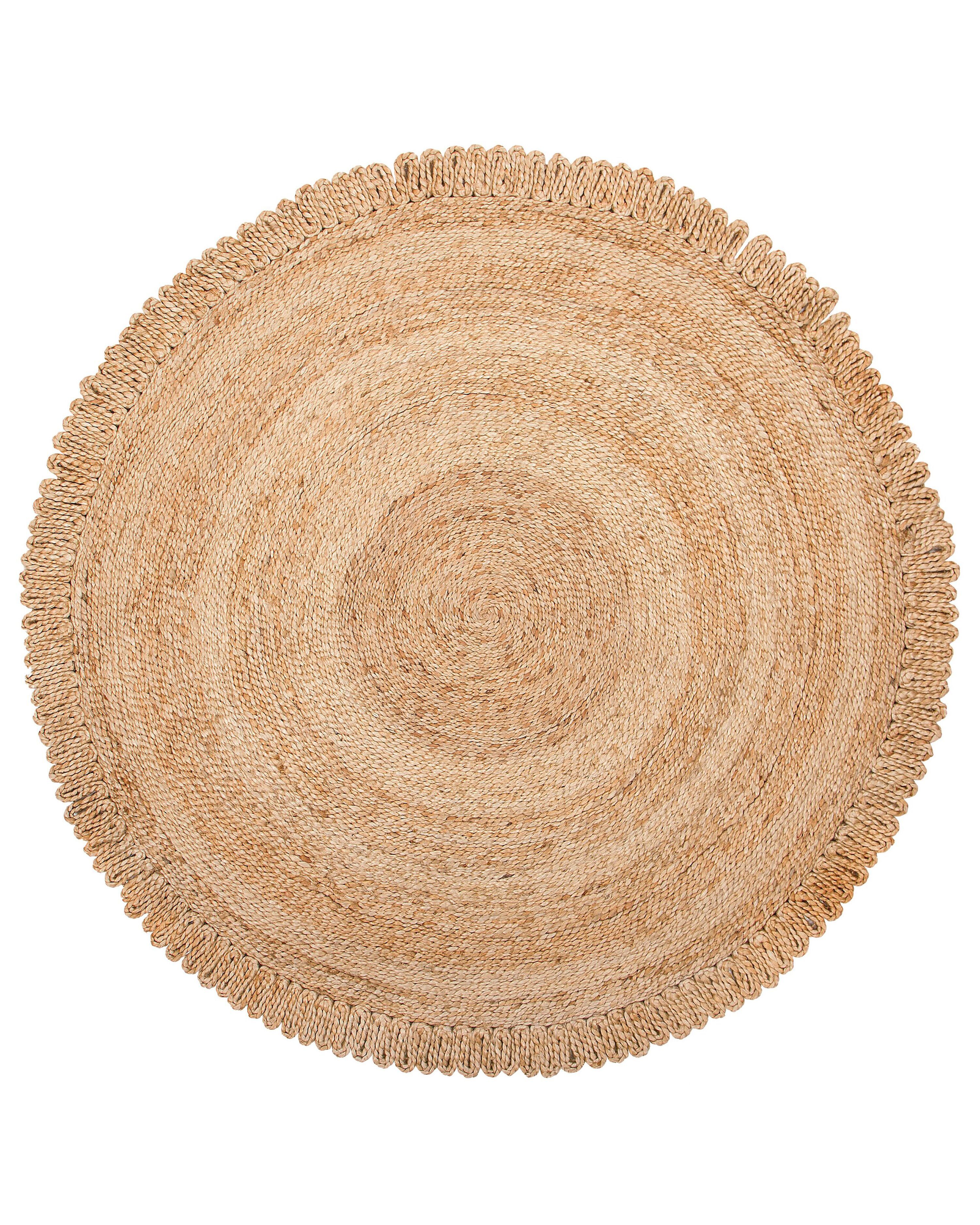 Rug ERENCE Beige ø 140 cm