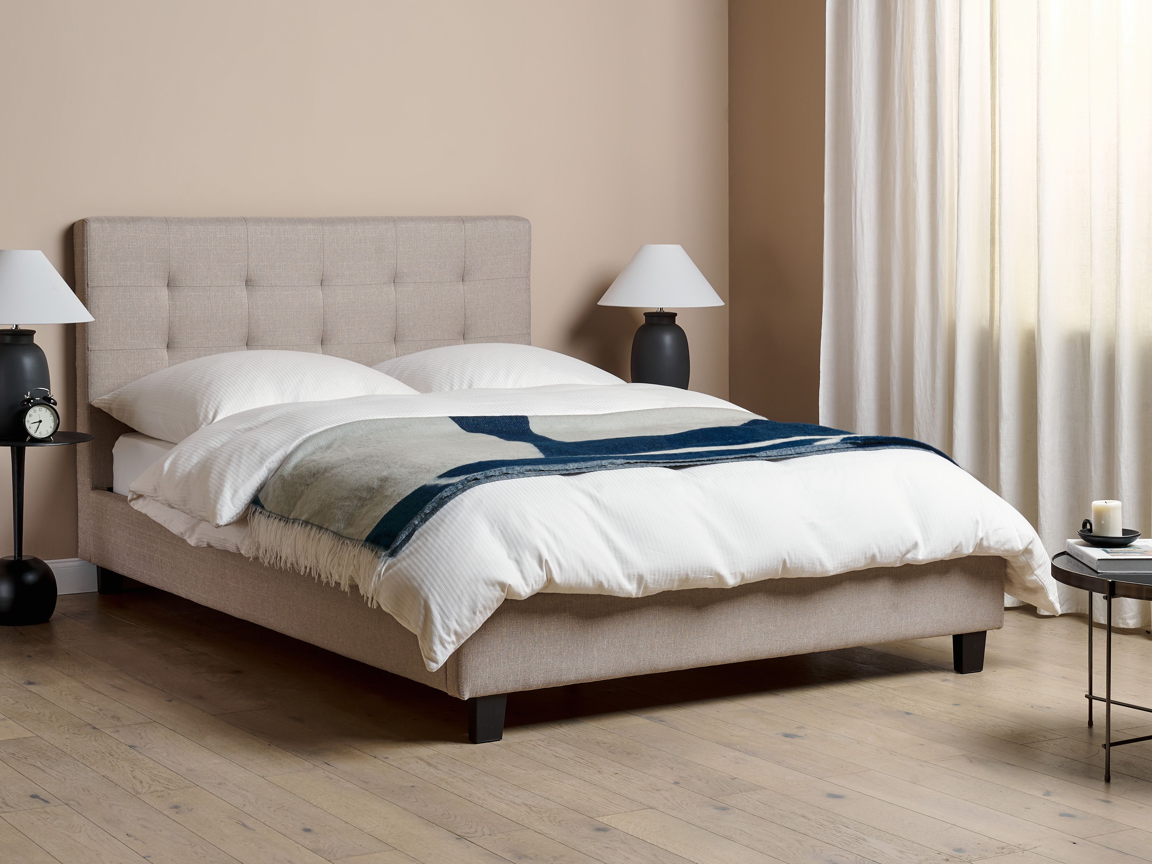 Waterbed Fabric LA ROCHELLE 140 x 200 cm (EU Double) Light Grey