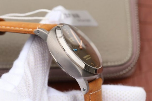 Replica Panerai PAM1351 Titanium ZF Brown Dial Brown Asso Strap P9010 - Top club