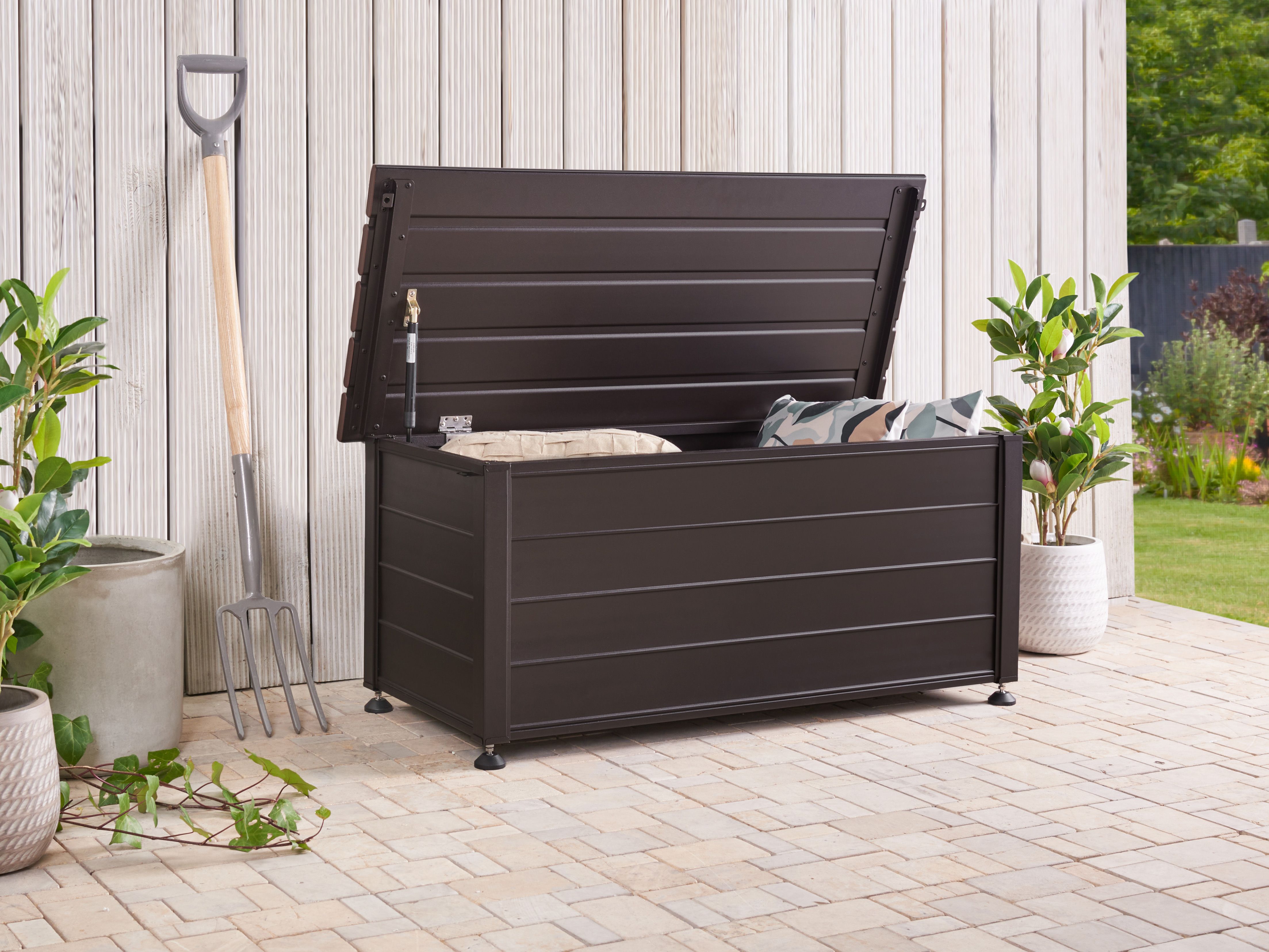 Storage Box CAMPALTO 113 cm 50 cm Dark Brown