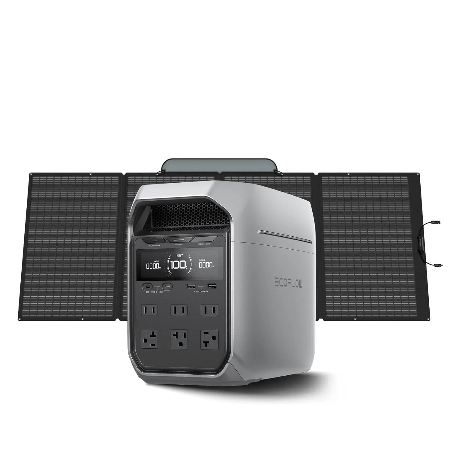 EF ECOFLOW Solar Generator DELTA 3 Plus With 400W Solar Panel, 1000W Solar Input - DELTA 3 Plus EF ECOFLOW Solar Generator DELTA 3 Plus With 400W Solar Panel, 1000W Solar Input - DELTA 3 Plus