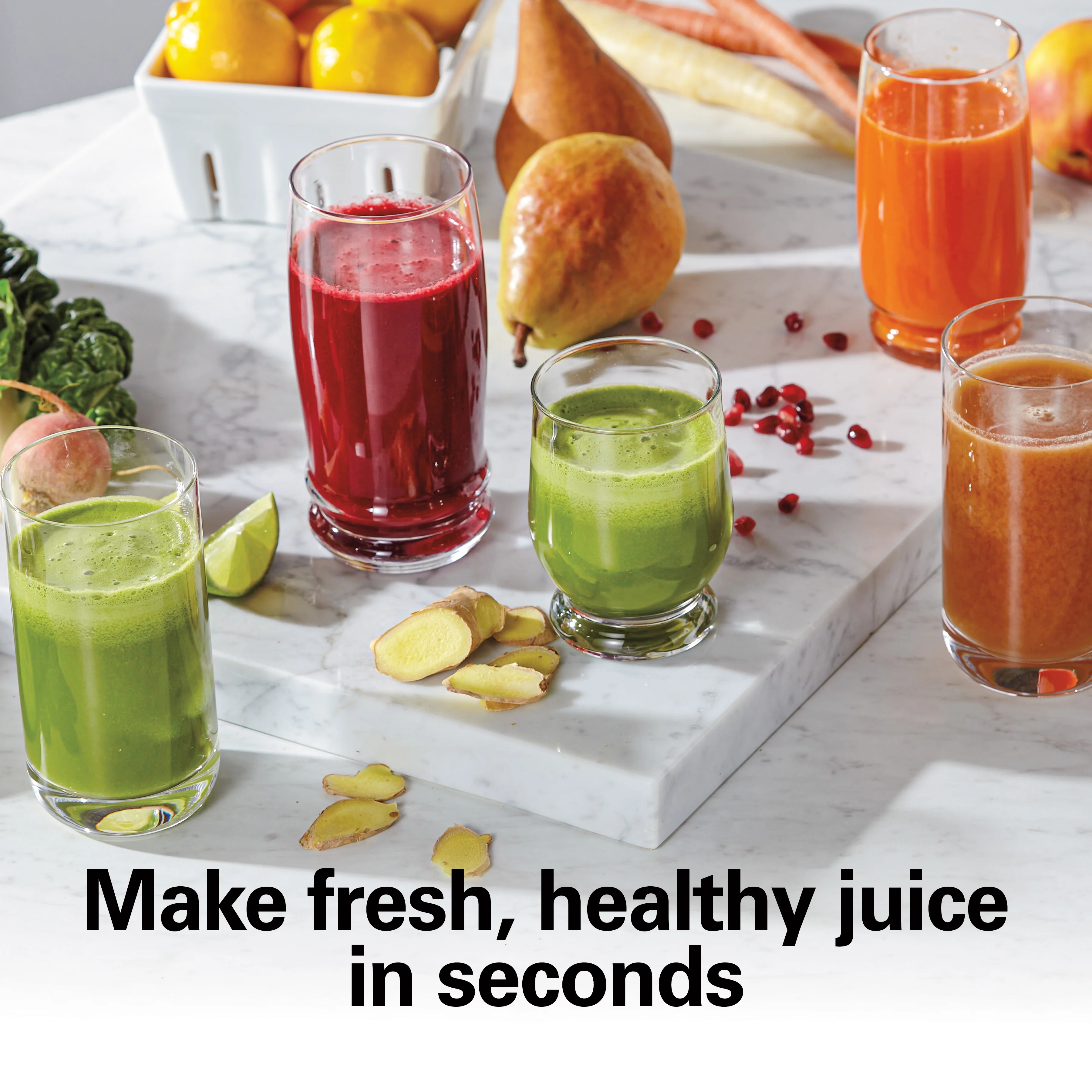 Hamilton Beach Big Mouth Easy Clean Juicer Machine for Fruits and Vegetables with Extra Large Chute, Extractor de Jugos, Stainless Steel