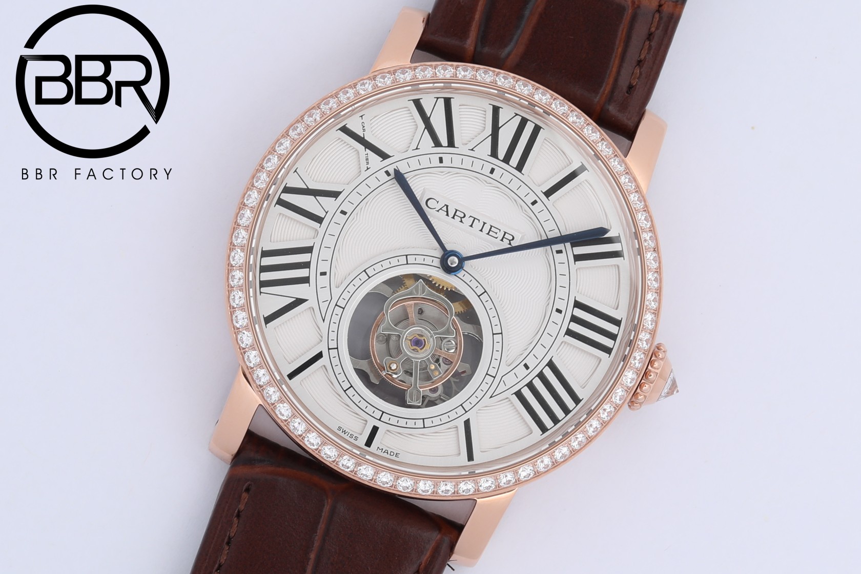 CARTER ROTONDE DE ROMA - Reference - HPI00593 - Cartier One Piece Tourbillon - Pink Gold(1:1 replica) - Elite Watch Atelier