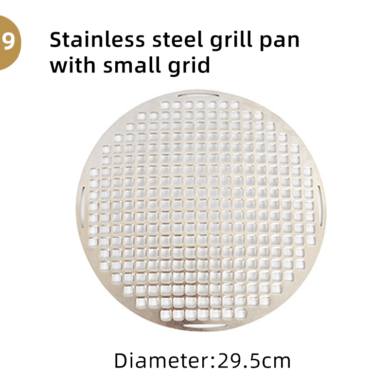 Wholesale Korean Commercial Restaurant Barbecue Accessories Grill Plate Stainless Steel Pan