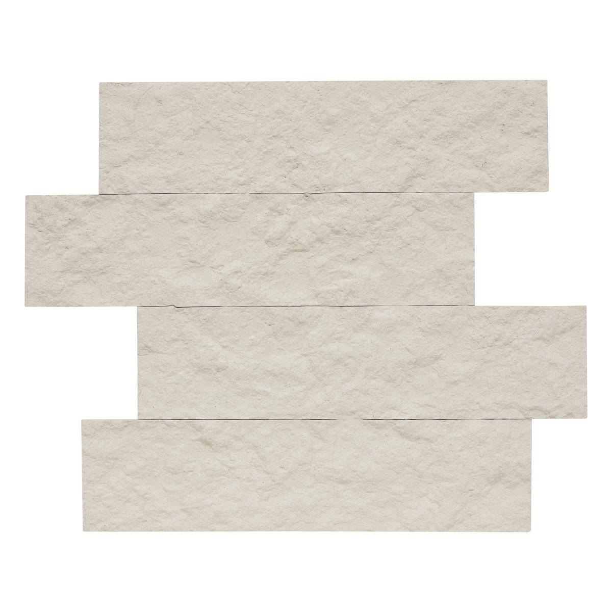 Set of 2 stone effect wall stickers "Cary" Beige, 30x38 cm
