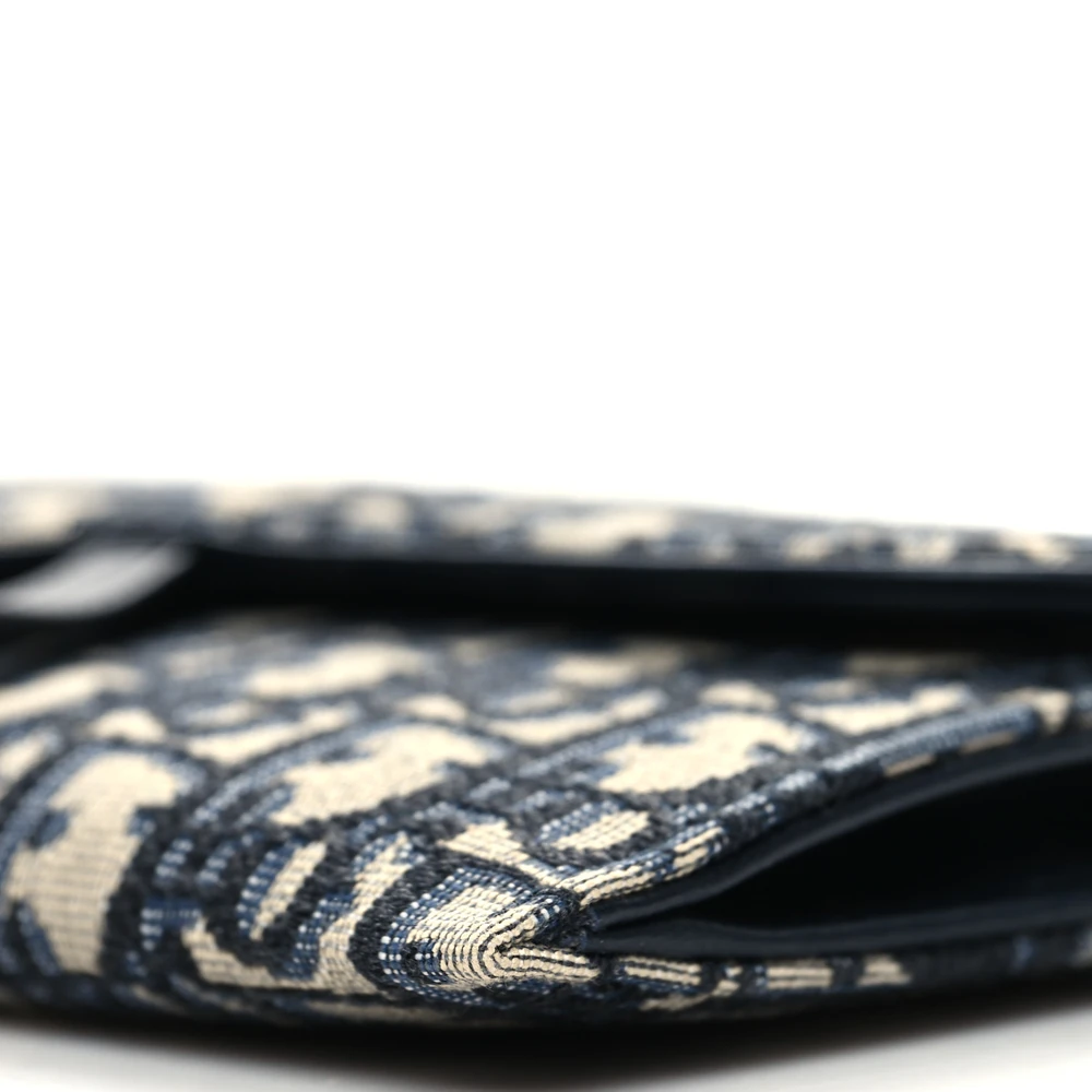 Dior Mirror Quality Replica – Saddle Wallet with Brass Chain1:1High-quality replica