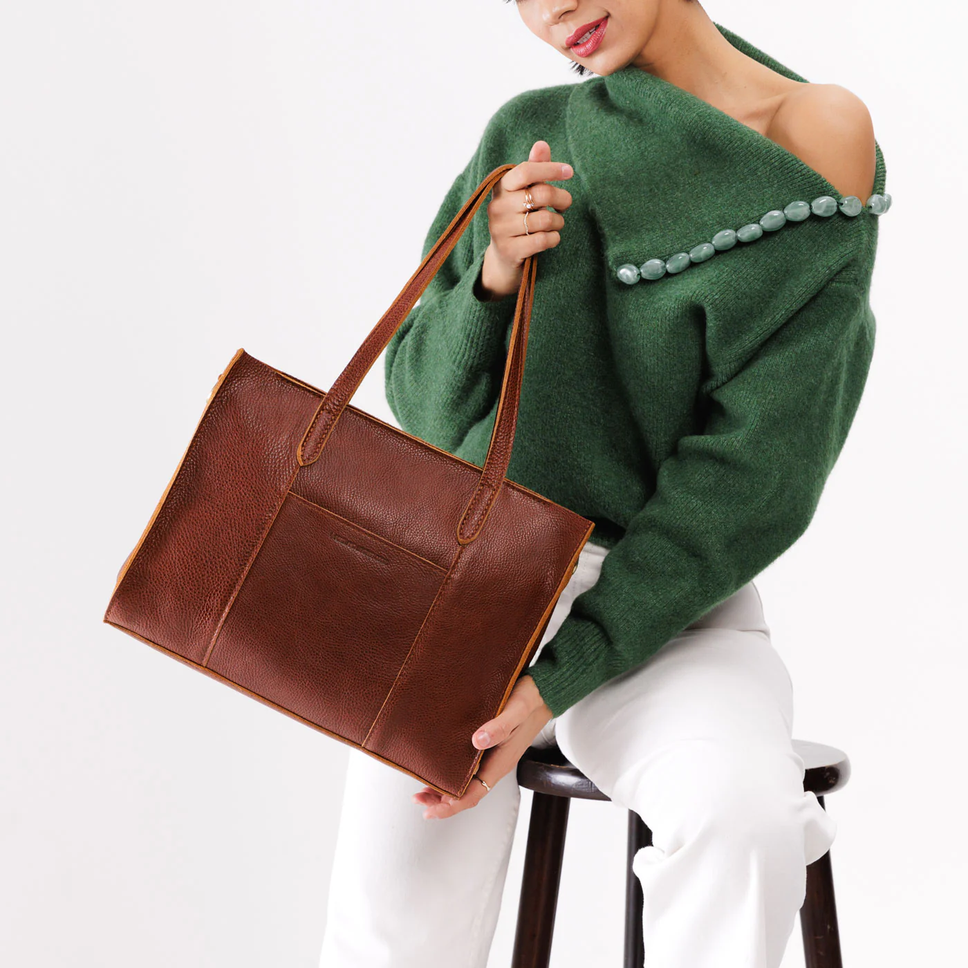Large Lola Zipper Crossbody Tote