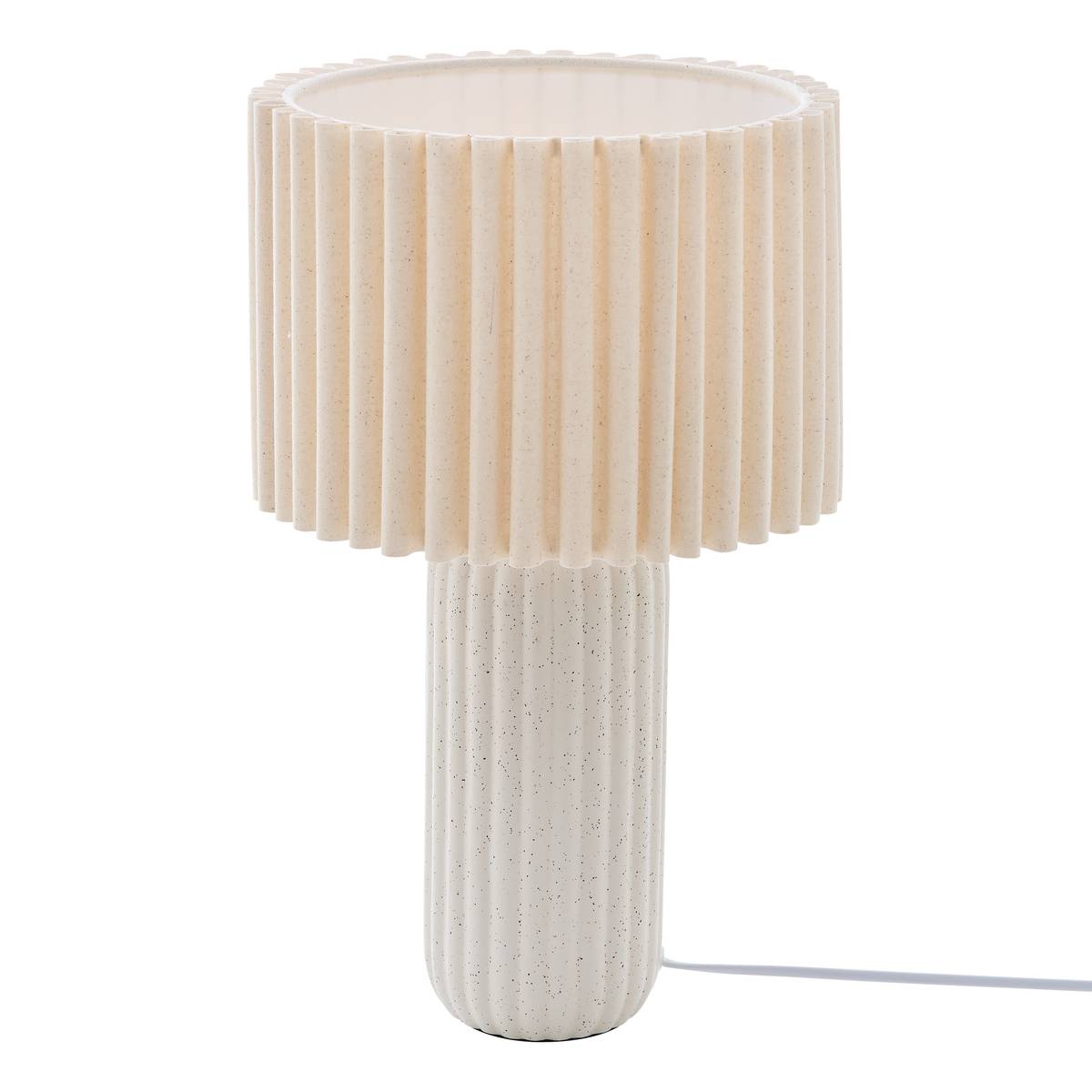 Lamp "Kenan" Beige, H.43 cm