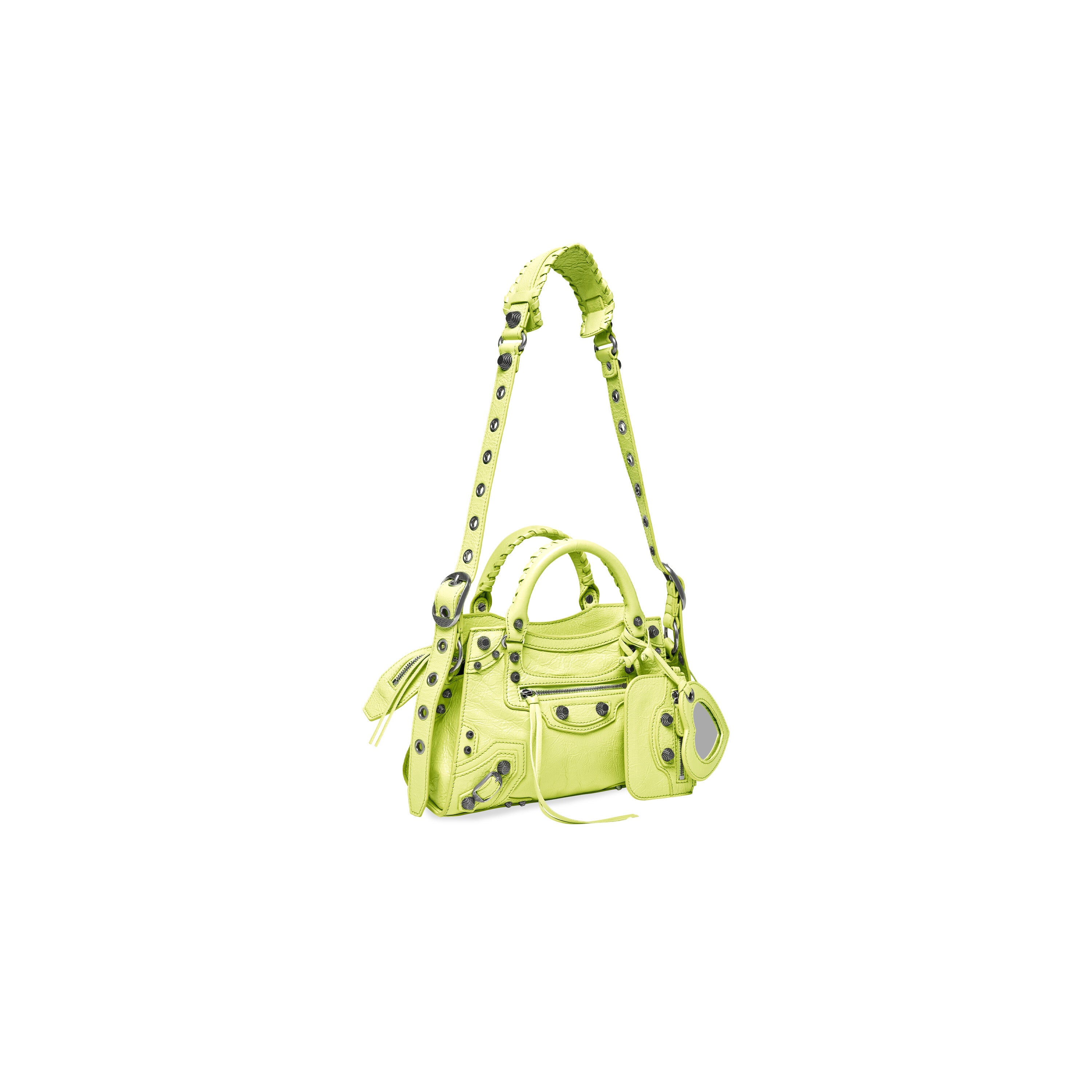 WOMEN'S NEO CAGOLE XS HANDBAG IN LIME - Replicaclubs