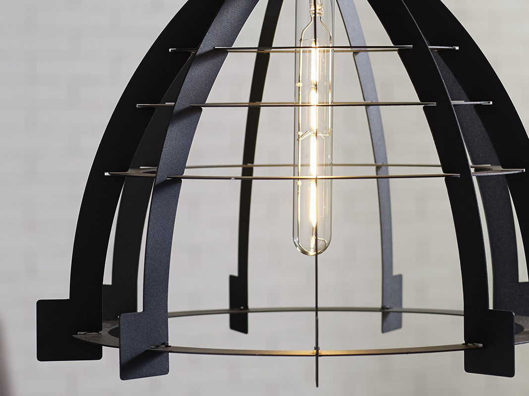 Walker Edison Industrial Style Pendant Light - Black