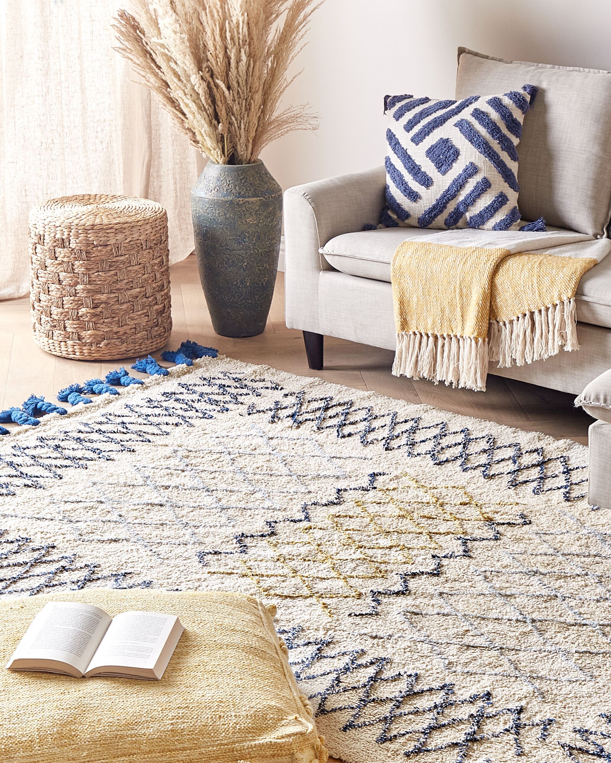 Rug ERZINCAN Beige 160 x 230 cm Cotton