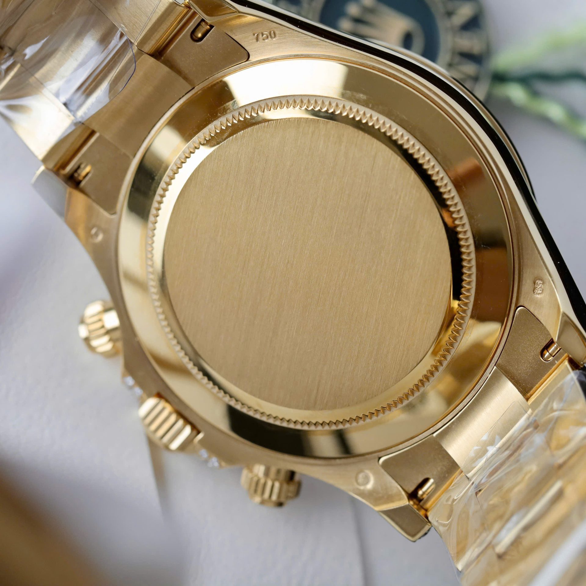 Rolex Daytona 126598TRU Replica Watches Custom Gold Wrapped + Ruby + Diamonds Moissanite 40mm - Elite Watch Atelier