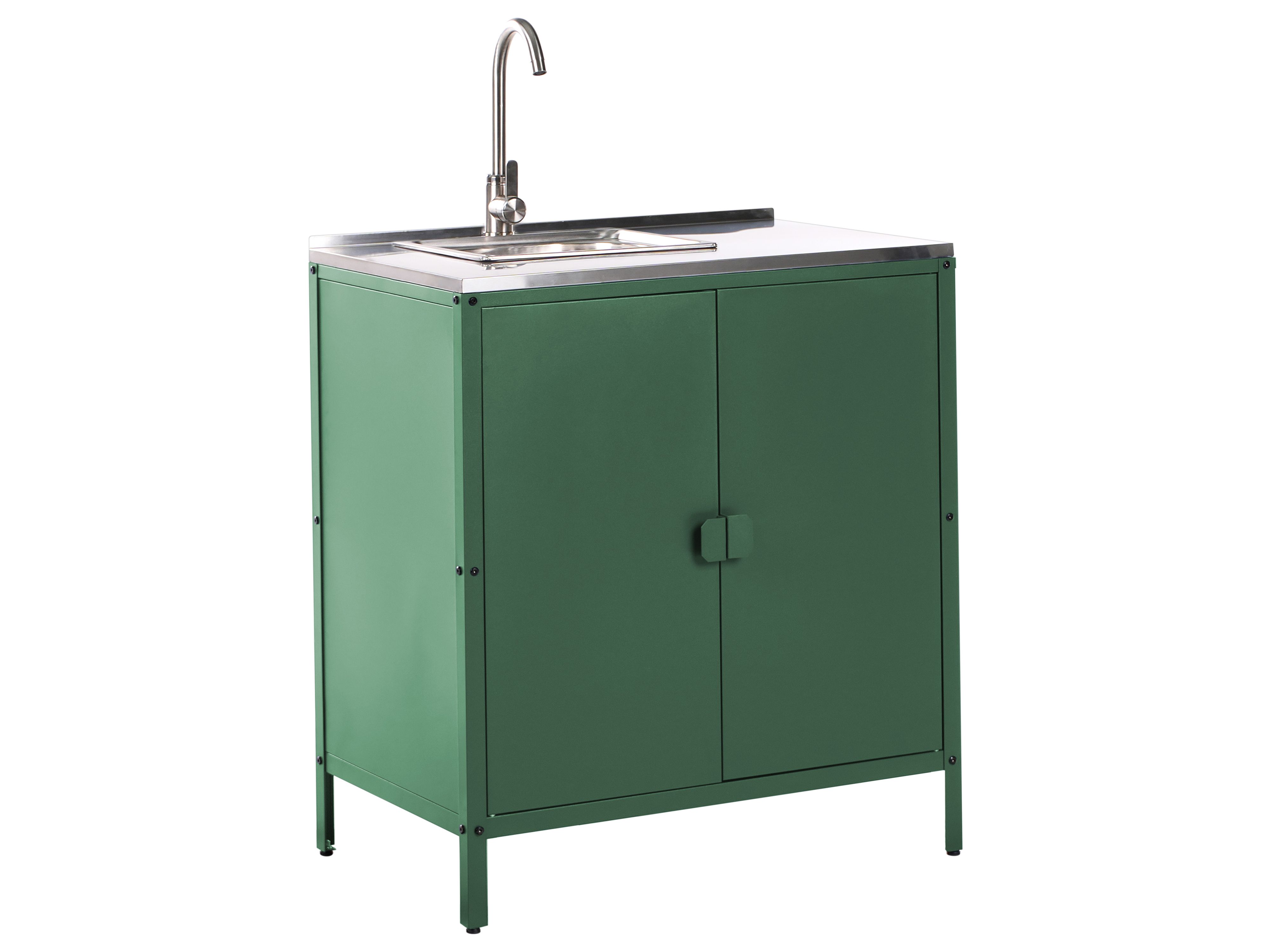 Outdoor Kitchen Cabinet with Sink VILAMA Green