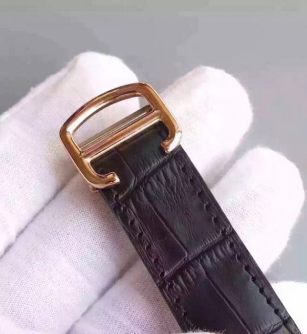 Replica Cartier Ballon de Cartier 46MM Tourbillon RG White Dial Leather Strap Flying Tour - Top club