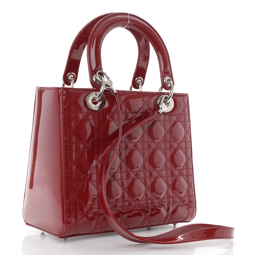 Get the Perfect Superfake Dior Dark Red Medium Lady Dior Bag1:1High-quality replica