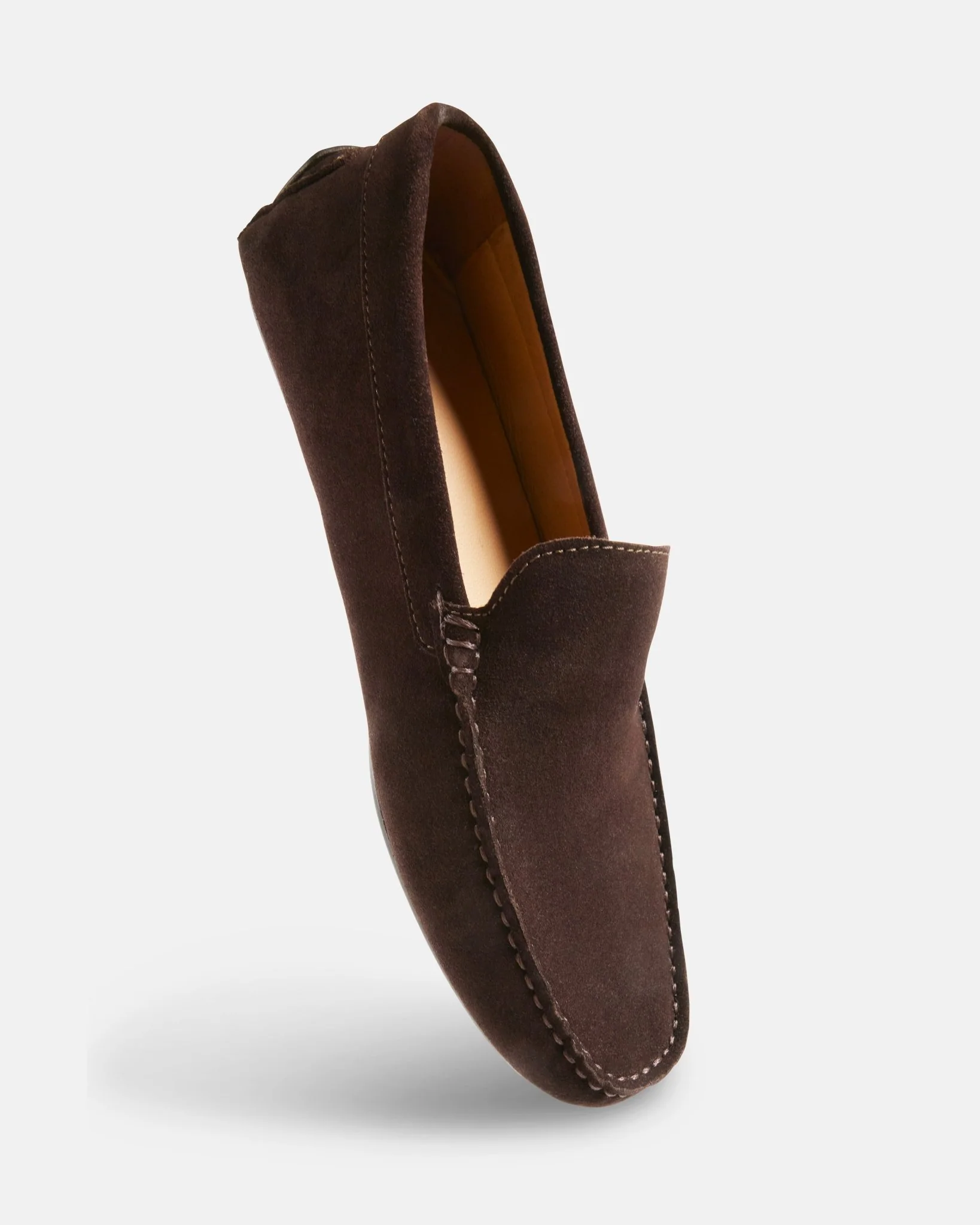 MOCASSINS VINNY/VEL - En cuir velours moro