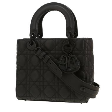 Dior Lady Dior handbag in black leather cannage1:1High-quality replica