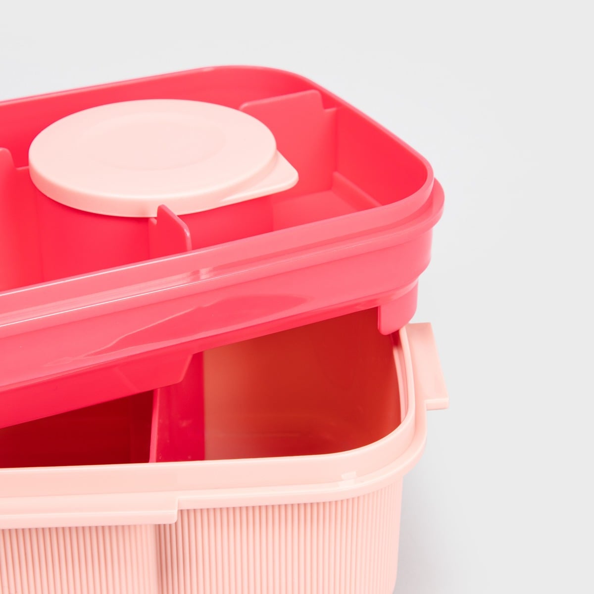 Zestaw lunchbox B2 LUSY różowy z kubkiem 1,8l + 0,5l