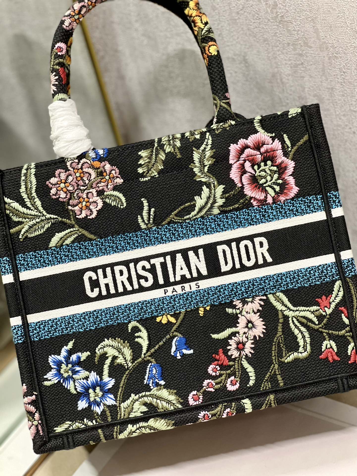 Small Dior Tote Bag White/Black For Women 10.5 in/ 26.5cm1:1High-quality replica